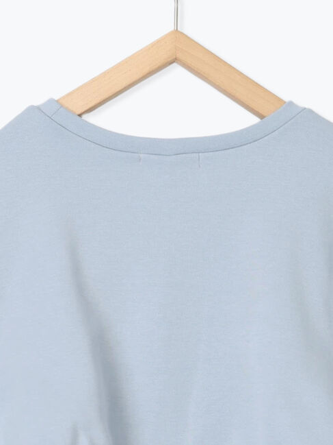 Samansa Mos2 blue「クロップドレイヤードワンピース」|ワンピース|