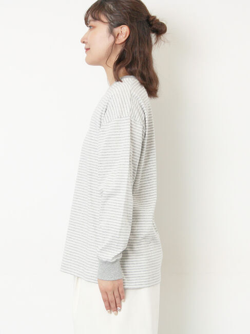 Samansa Mos2「天竺ベーシックロンT」|Tシャツ・カットソー|