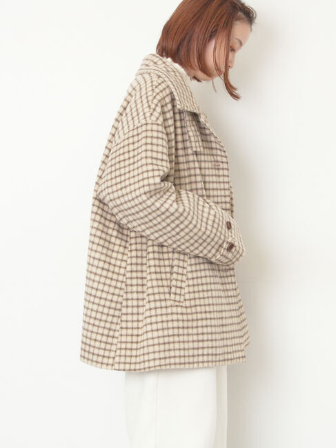 Samansa Mos2「シャギーチェックコート」|その他|