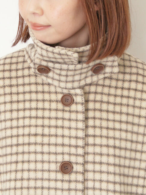 Samansa Mos2「シャギーチェックコート」|その他|