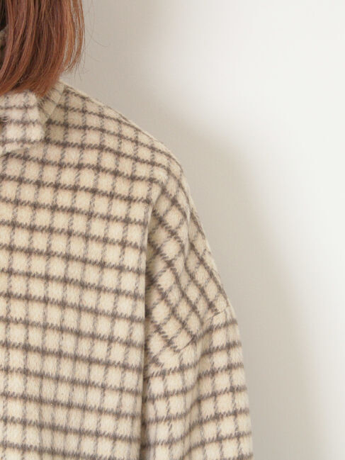 Samansa Mos2「シャギーチェックコート」|その他|