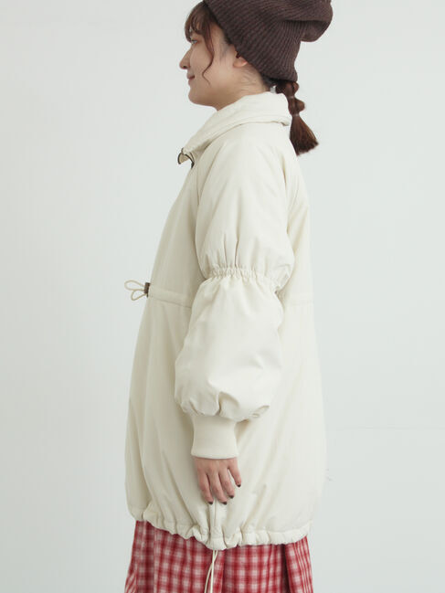 Samansa Mos2「【リバーシブル】キャンディースリーブ中綿コート」|ブルゾン・スタジャン|