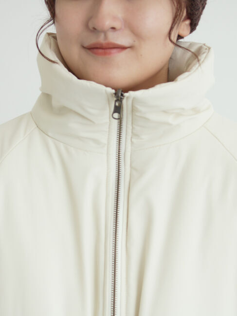 Samansa Mos2「【リバーシブル】キャンディースリーブ中綿コート」|ブルゾン・スタジャン|