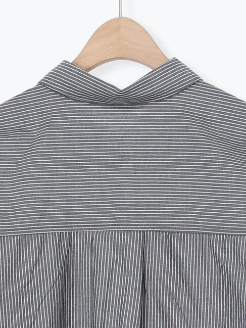 Samansa Mos2「ワンポイント刺繍オーバーシャツ」|シャツ・ブラウス|