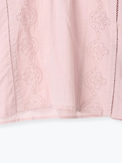 Samansa Mos2「スタンドカラーレースブラウス」|シャツ・ブラウス|