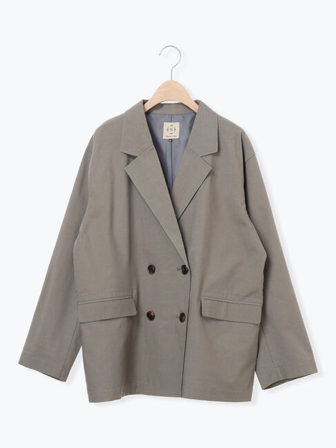 Samansa Mos2「ダブルテーラードジャケット」|その他|グレー