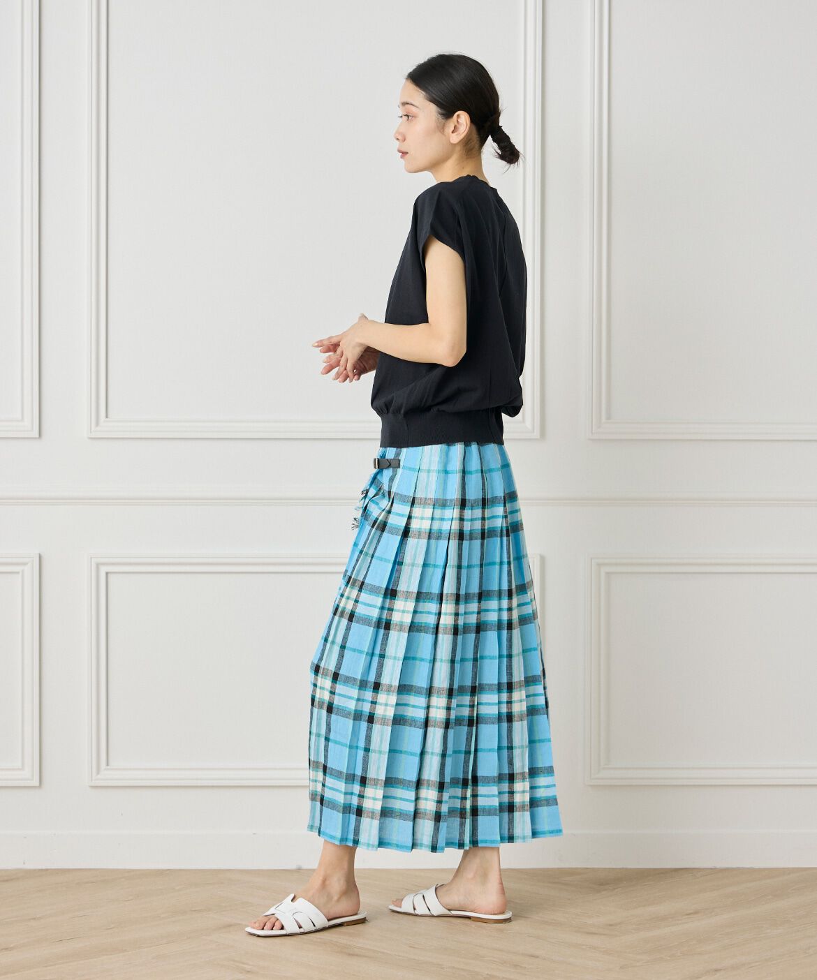 INED「フレンチスリーブニットプルオーバー」|ニット・セーター|