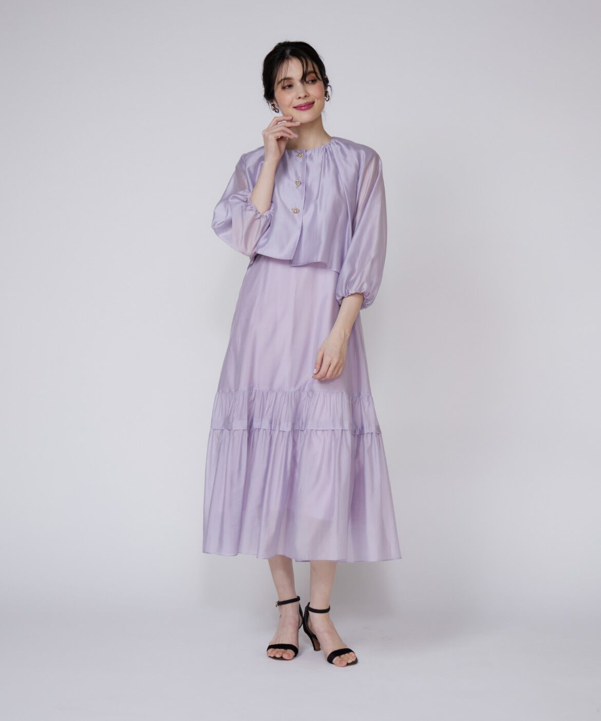 Maglie le cassetto「シアーショートブラウス」|シャツ・ブラウス|