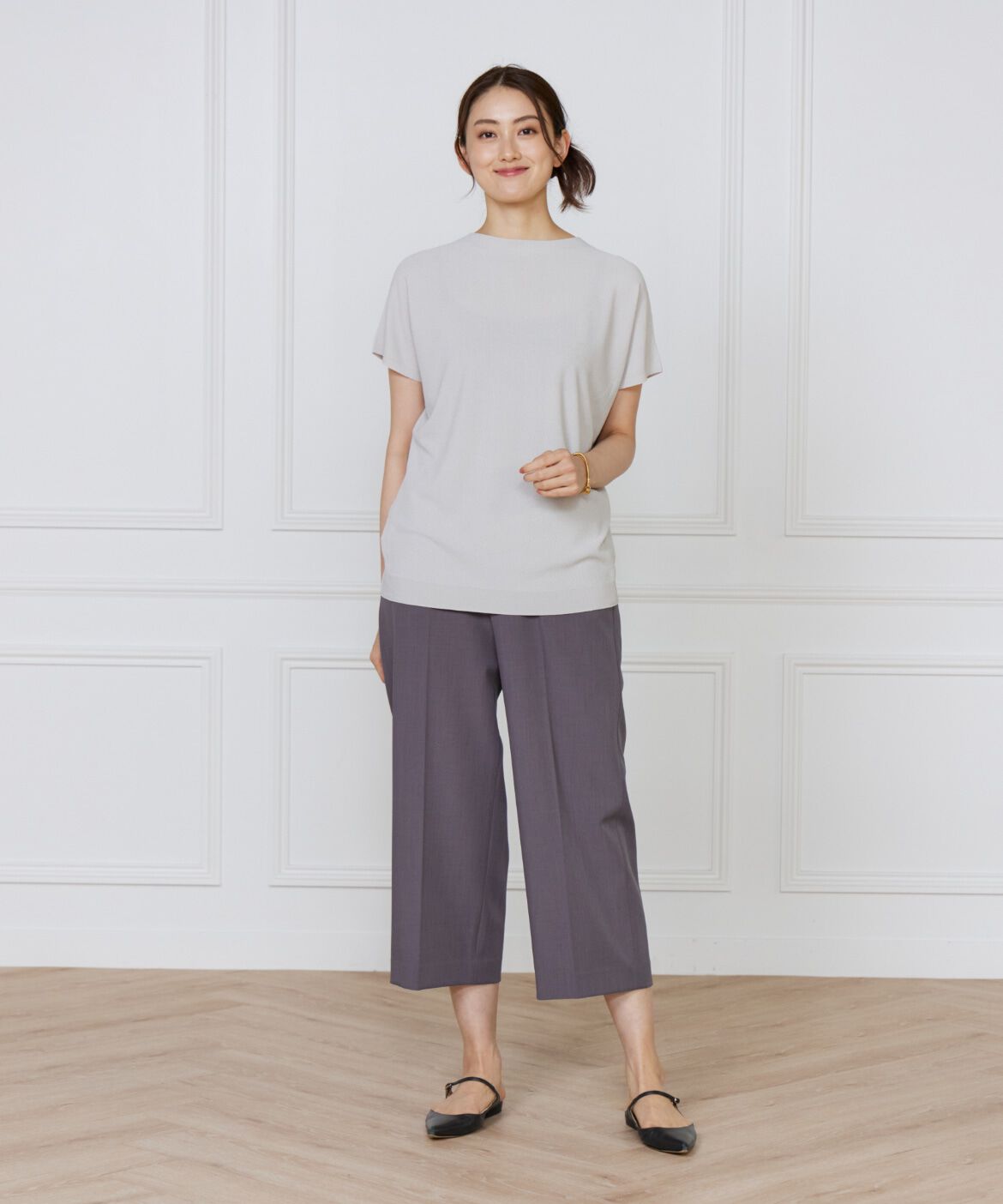 7-IDconcept.「ホールガーメントフレンチスリーブプルオーバー」|ニット・セーター|