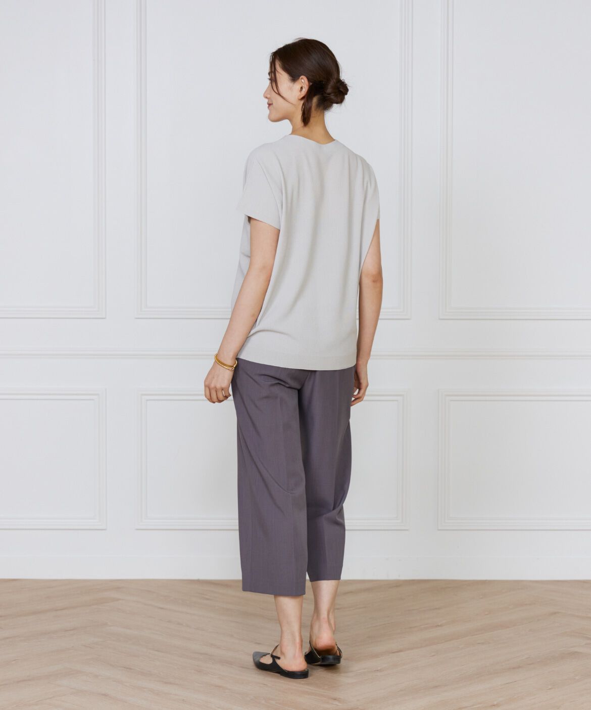 7-IDconcept.「ホールガーメントフレンチスリーブプルオーバー」|ニット・セーター|