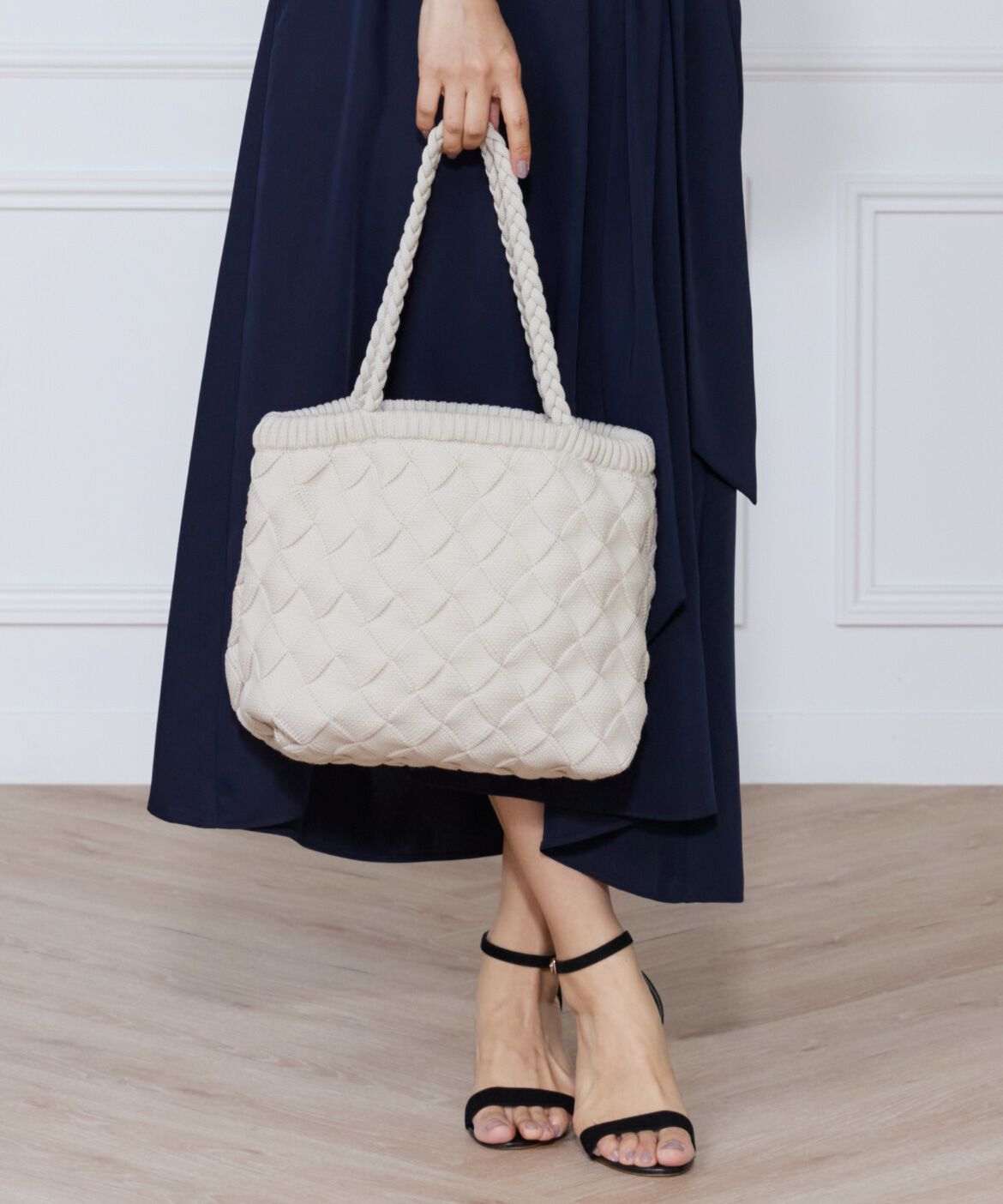 ef-de Black「バンピーバスケットバッグ」|ハンドバッグ|