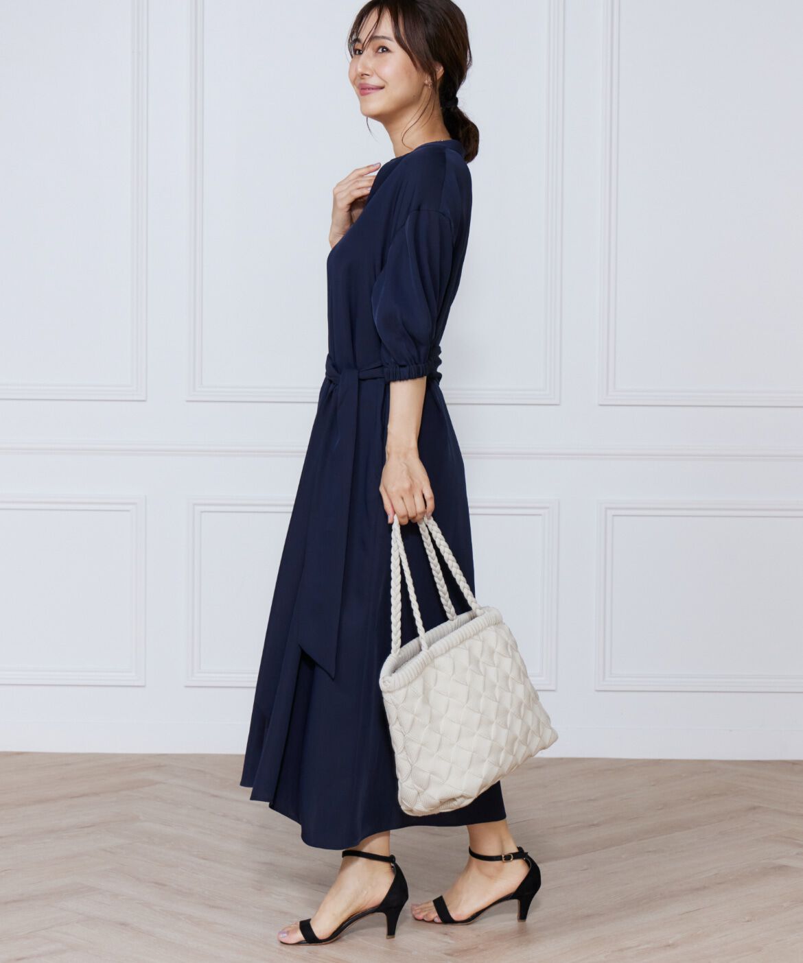 ef-de Black「バンピーバスケットバッグ」|ハンドバッグ|