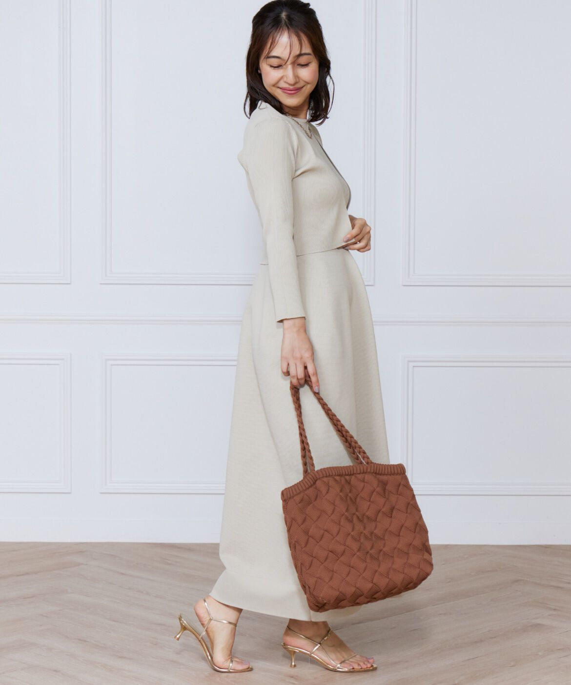 ef-de Black「バンピーバスケットバッグ」|ハンドバッグ|