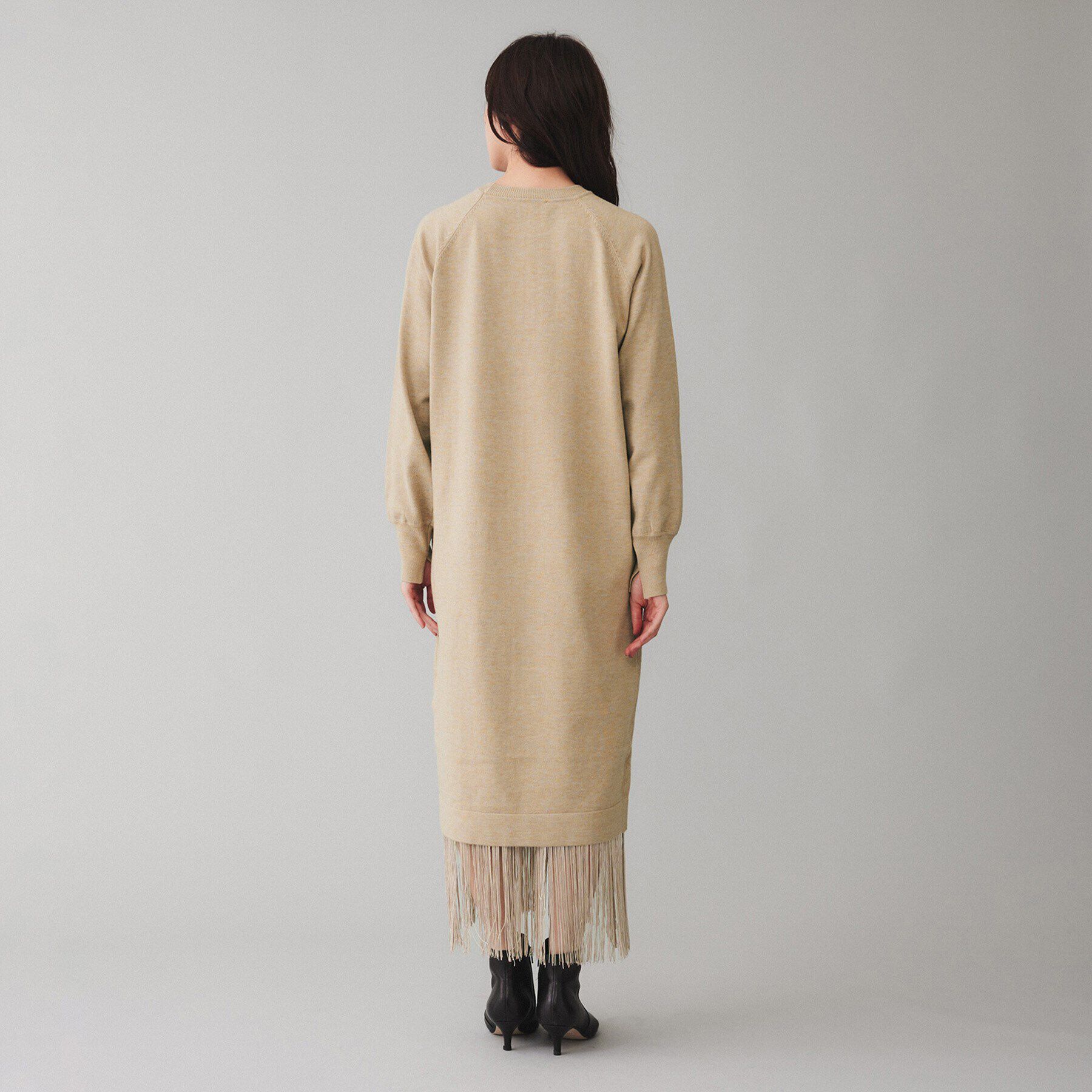 UNTITLED「【TORRAZZO DONNA】ニット&times;フリンジレイヤードワンピース」|ワンピース|