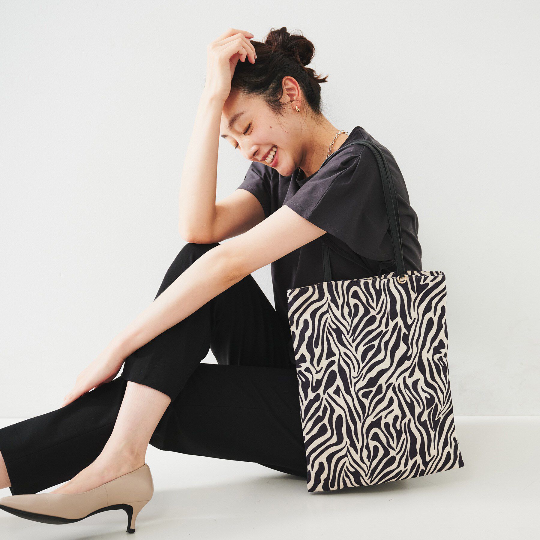 UNTITLED「【選べる3柄】フラットトートバッグ」|トートバッグ|