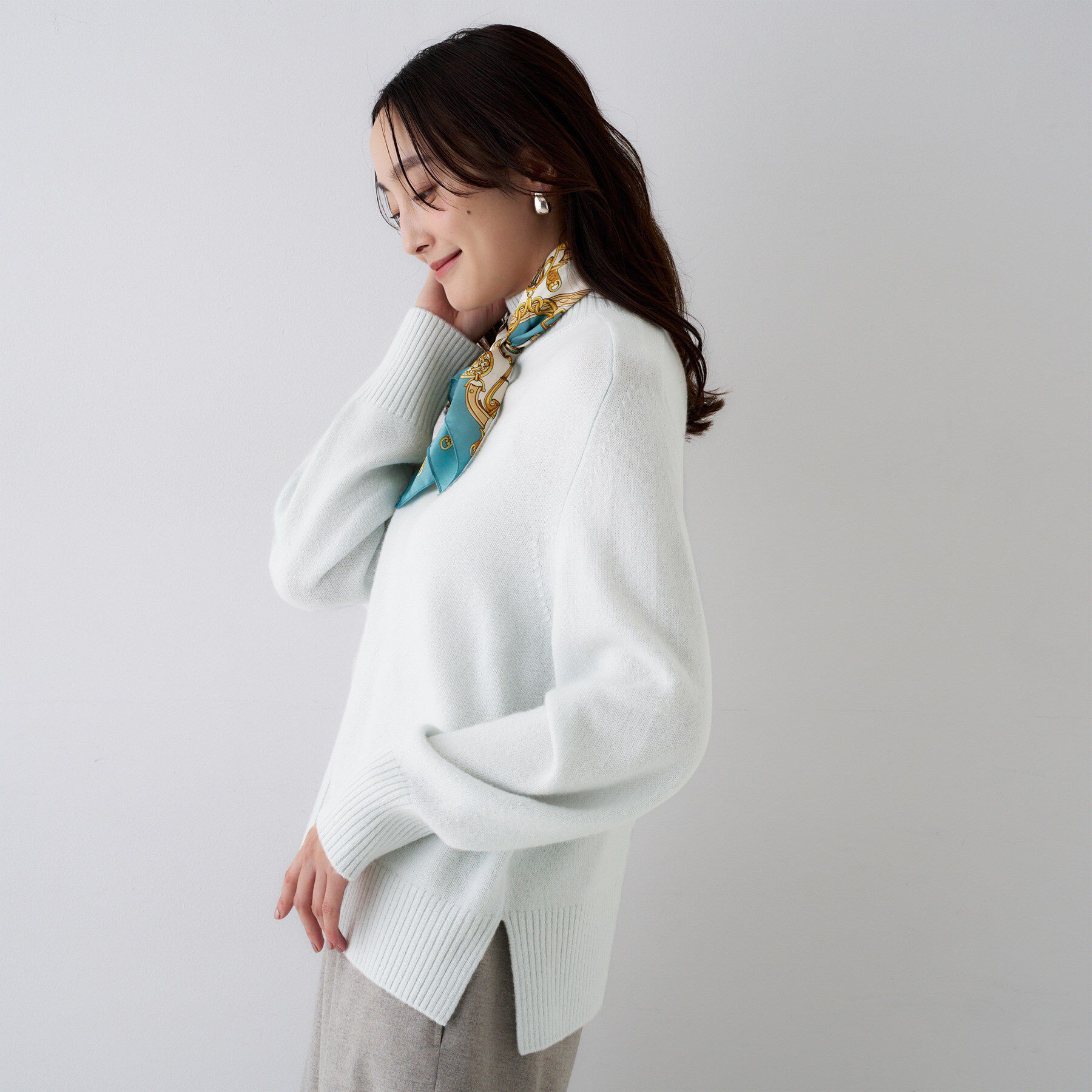 UNTITLED「【8色展開/洗える】ウールカシミヤ ハイネックニット」|ニット・セーター|