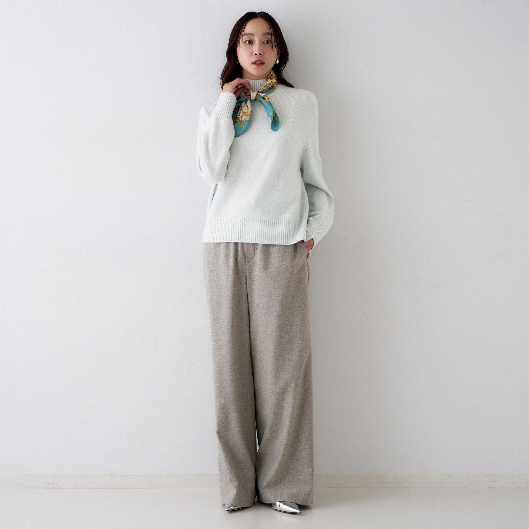 UNTITLED「【8色展開/洗える】ウールカシミヤ ハイネックニット」|ニット・セーター|