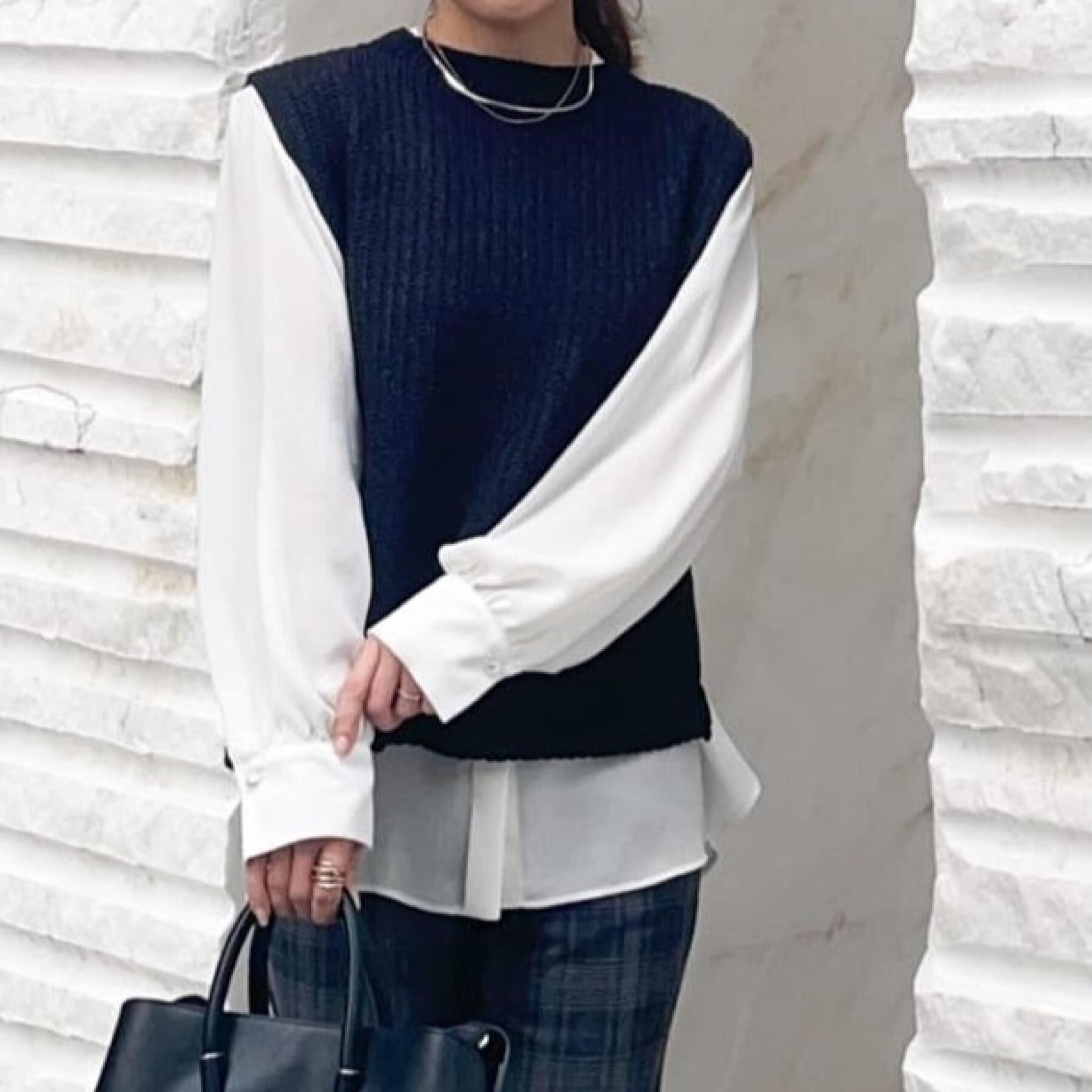 COUP DE CHANCE「【洗える／日本製／ラメ混】ニットベスト」|ニット・セーター|