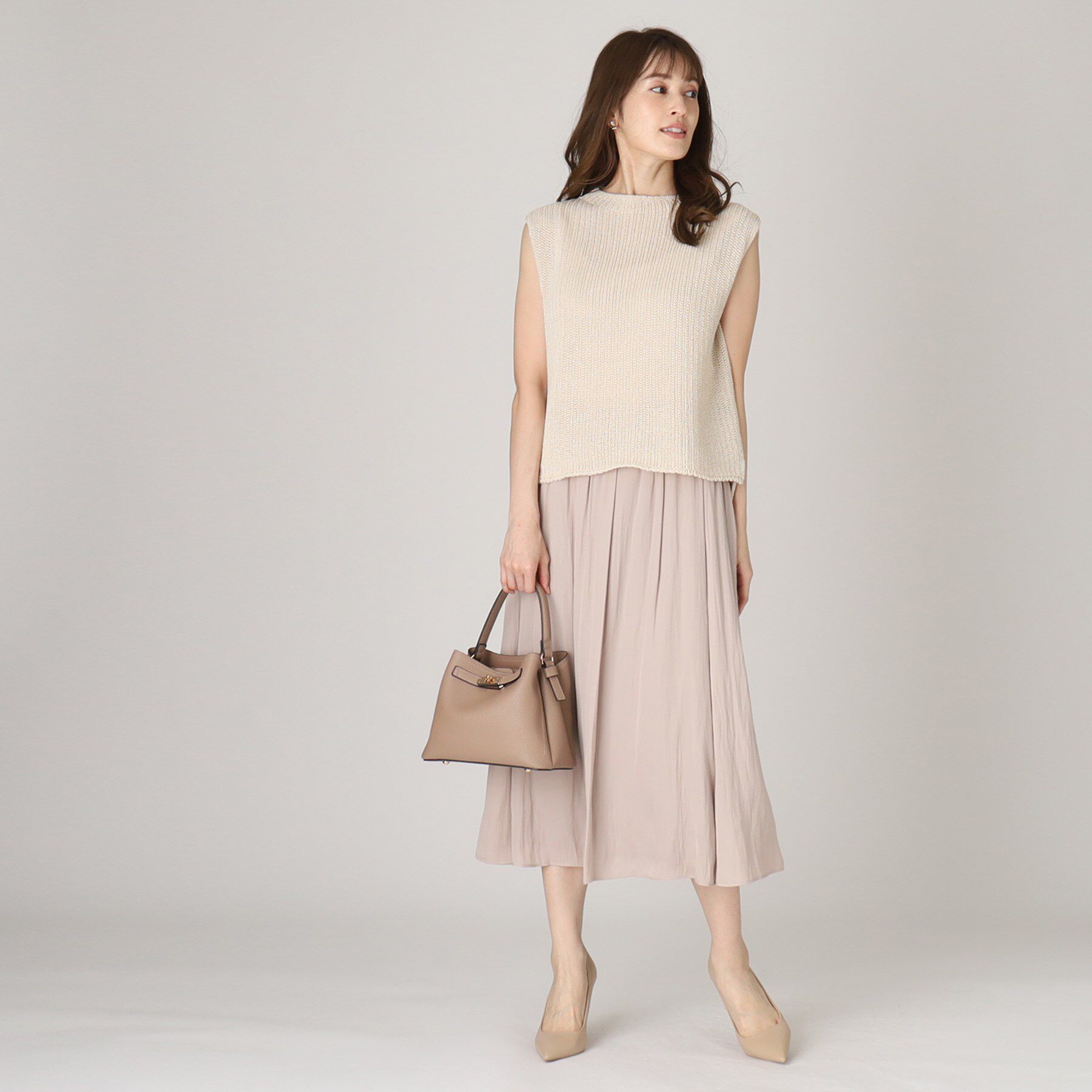 COUP DE CHANCE「【洗える／日本製／ラメ混】ニットベスト」|ニット・セーター|