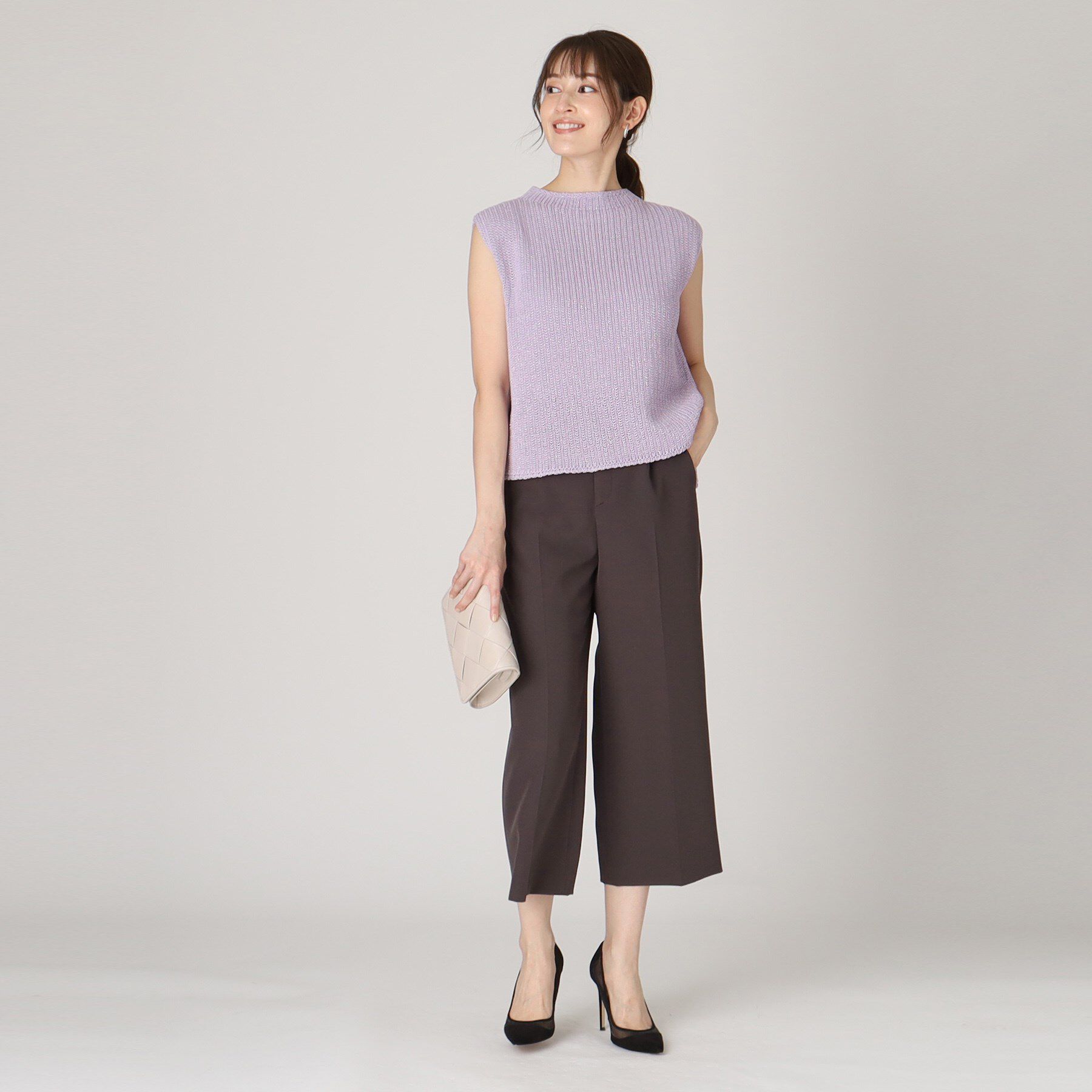 COUP DE CHANCE「【洗える／日本製／ラメ混】ニットベスト」|ニット・セーター|