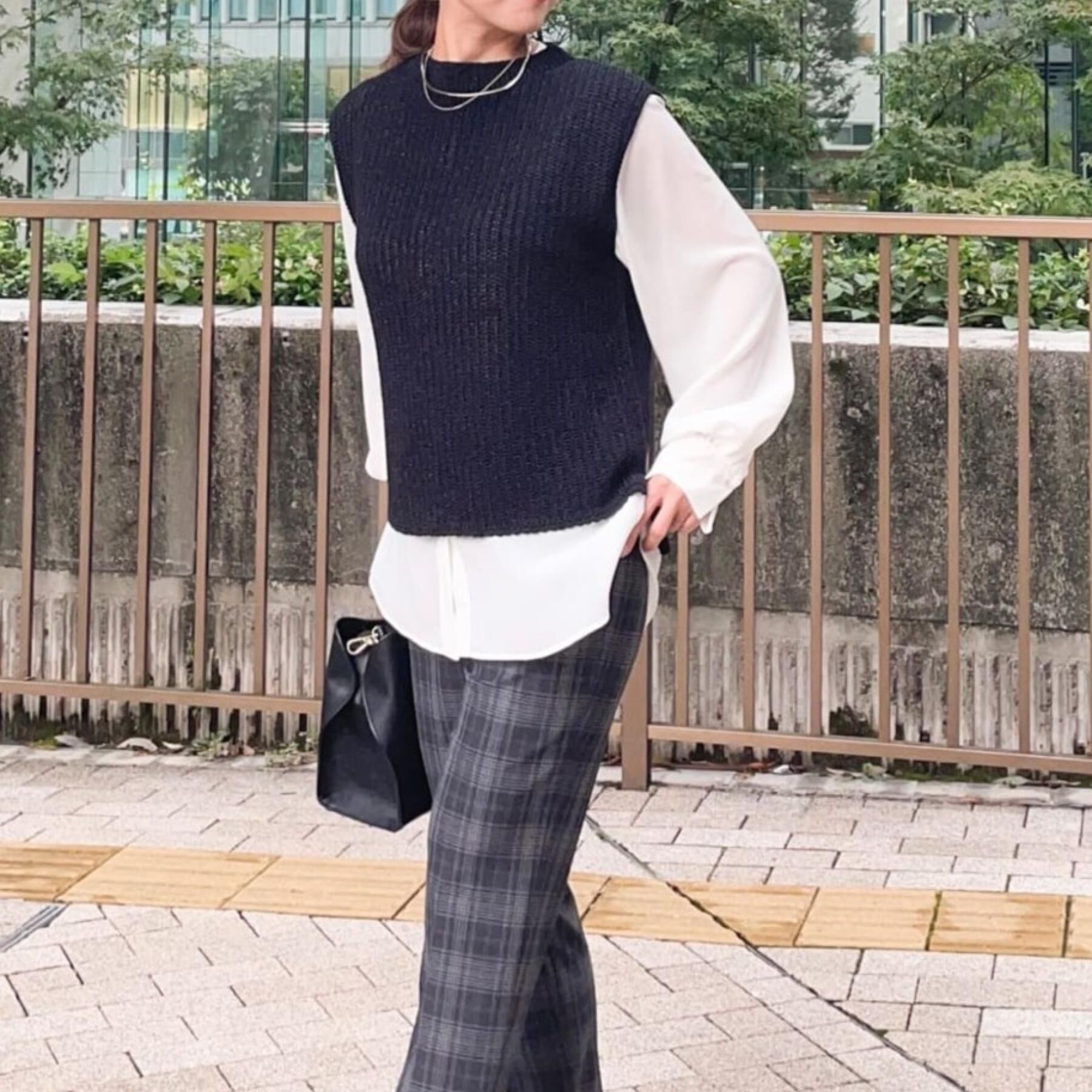 COUP DE CHANCE「【洗える／日本製／ラメ混】ニットベスト」|ニット・セーター|