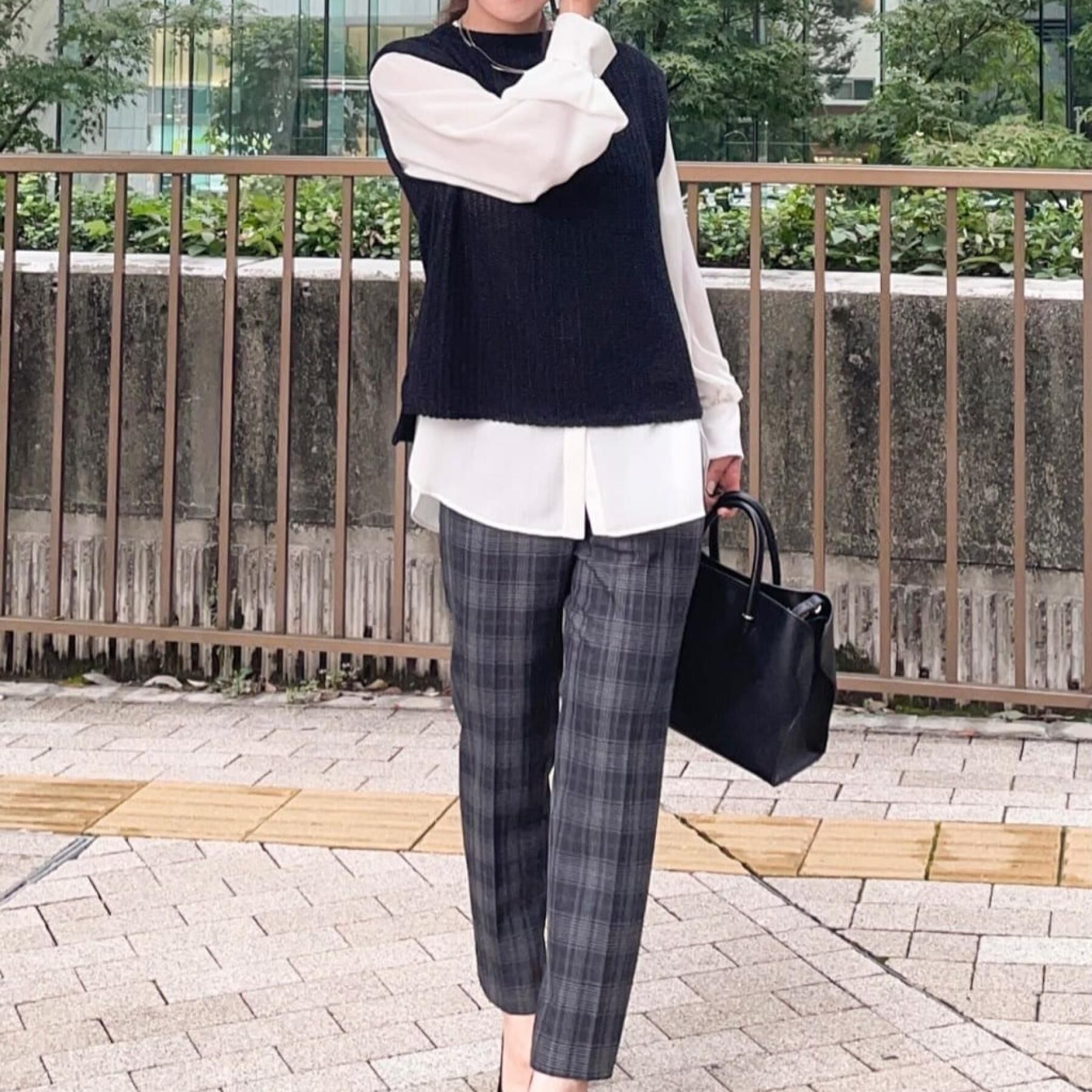 COUP DE CHANCE「【洗える／日本製／ラメ混】ニットベスト」|ニット・セーター|