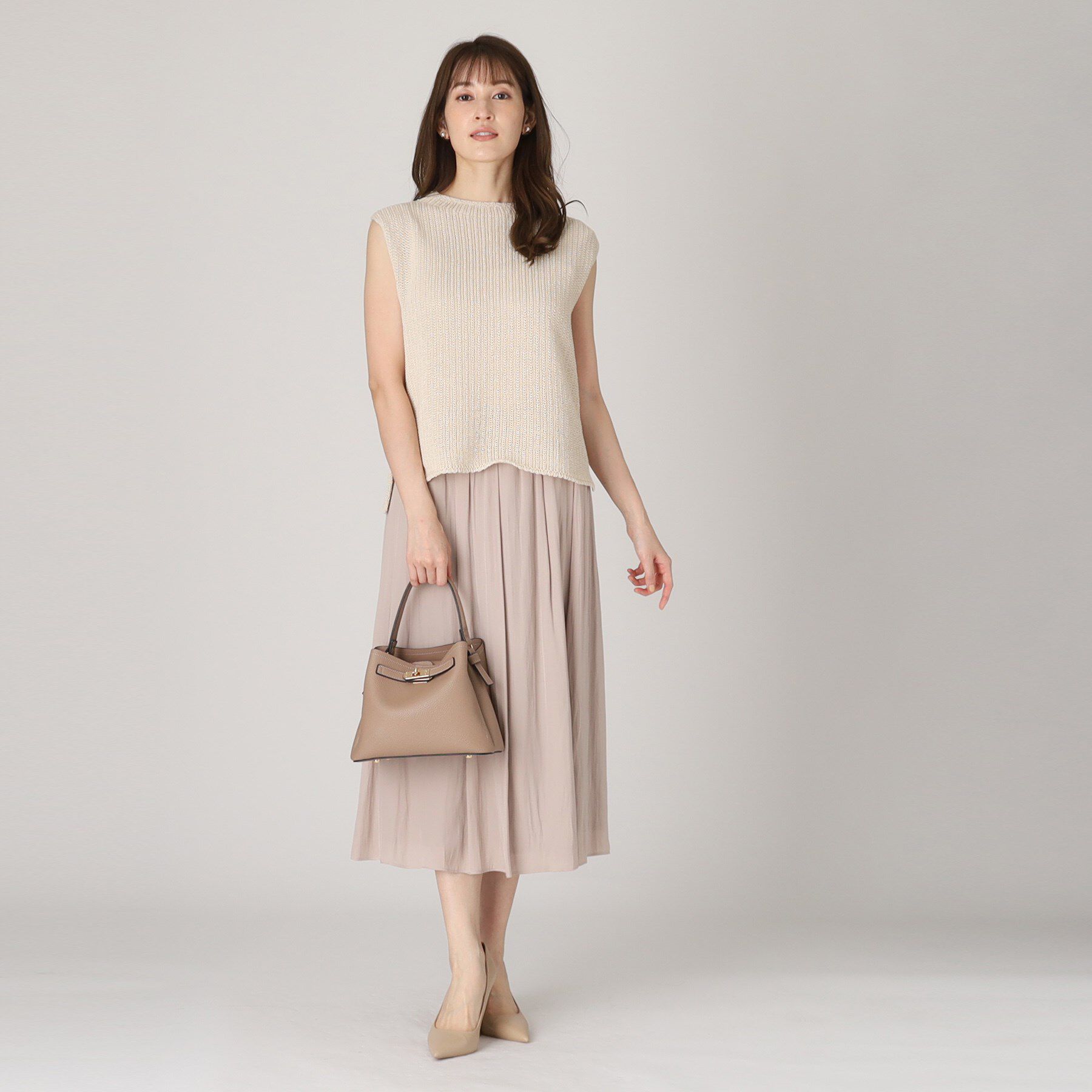 COUP DE CHANCE「【洗える／日本製／ラメ混】ニットベスト」|ニット・セーター|