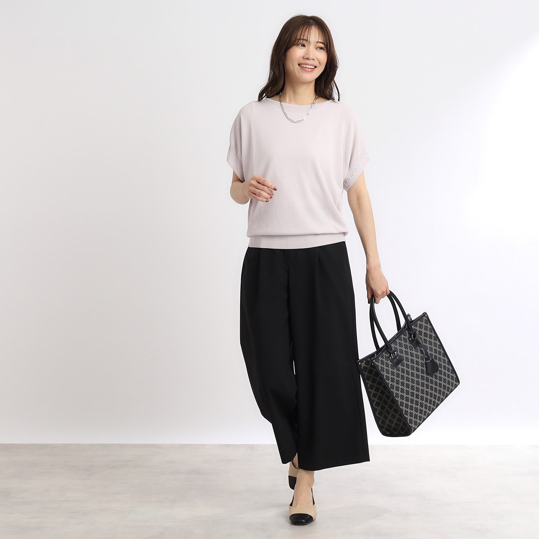 Reflect「【SALE／接触冷感／マシンウォッシュ可／ウエスト総ゴム】フルレングスワイドパンツ」|その他|