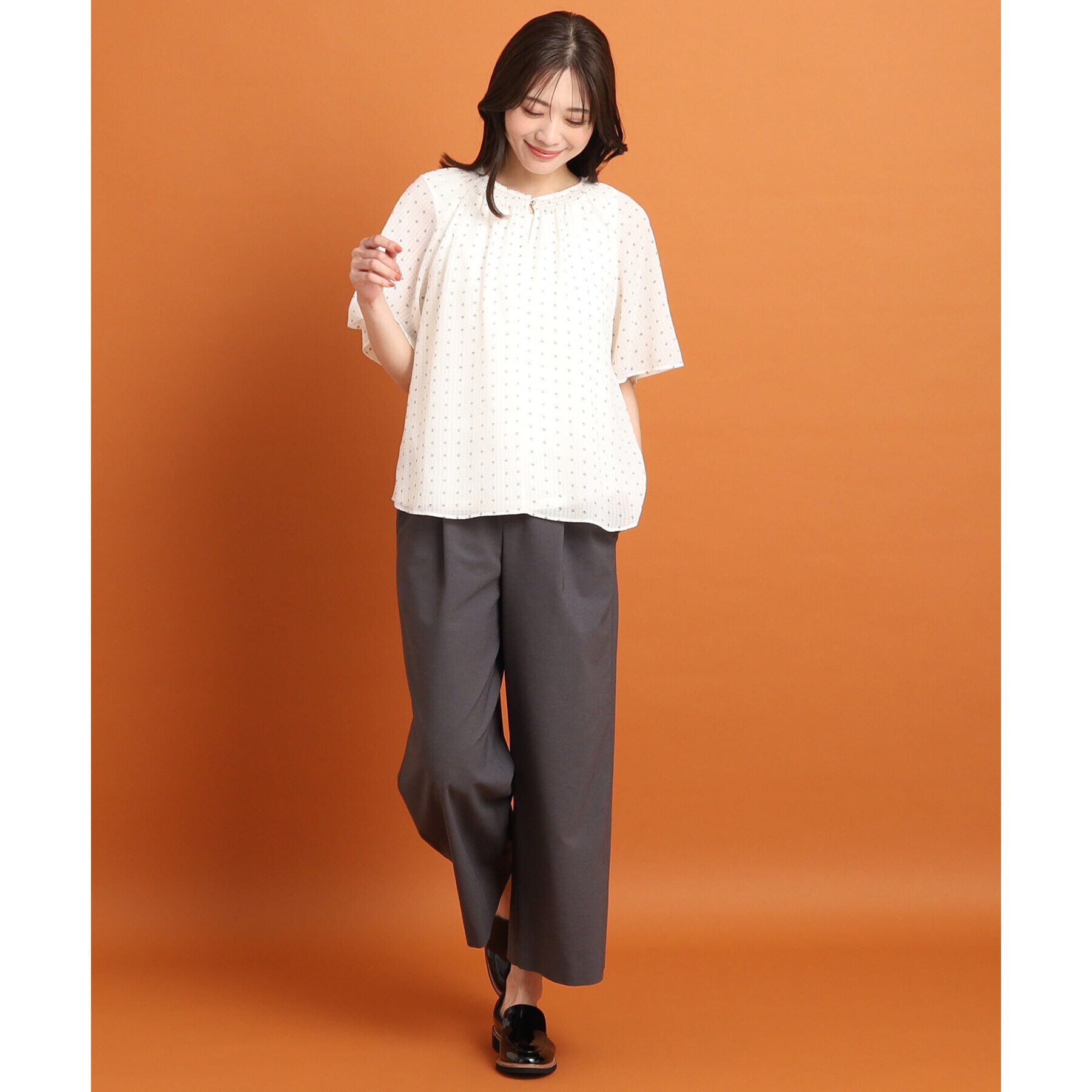 Reflect「【SALE／接触冷感／マシンウォッシュ可／ウエスト総ゴム】フルレングスワイドパンツ」|その他|