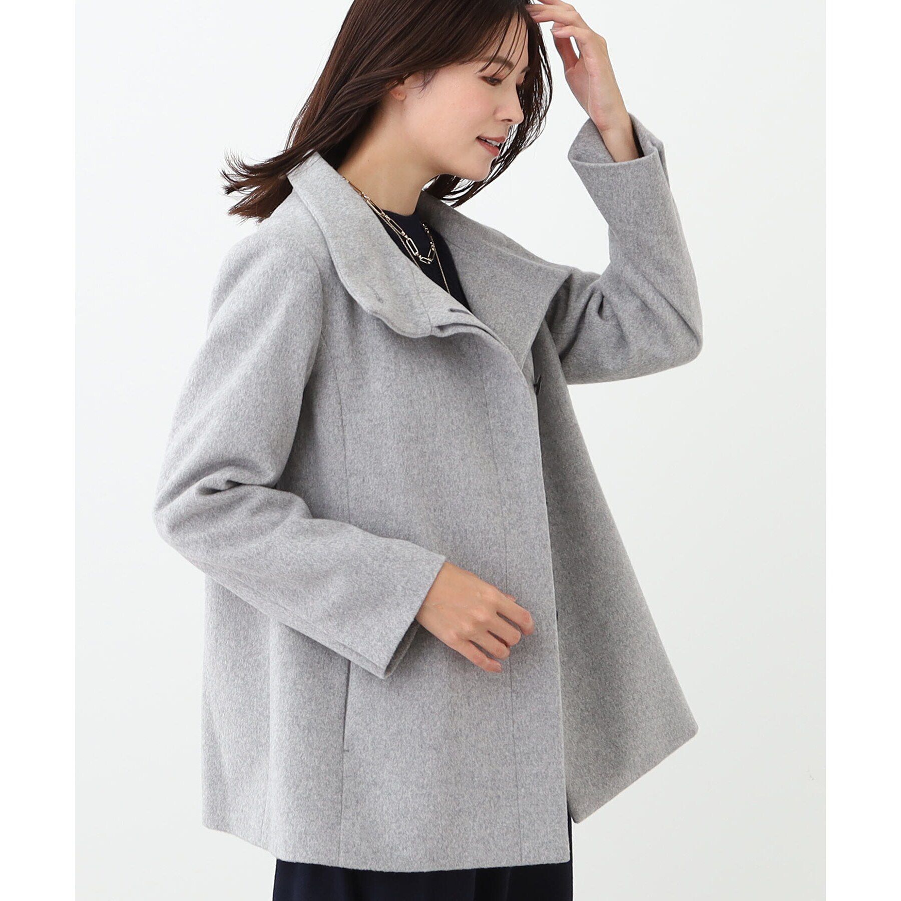 Reflect「【定番人気】スタンドカラーミドルコート」|その他|