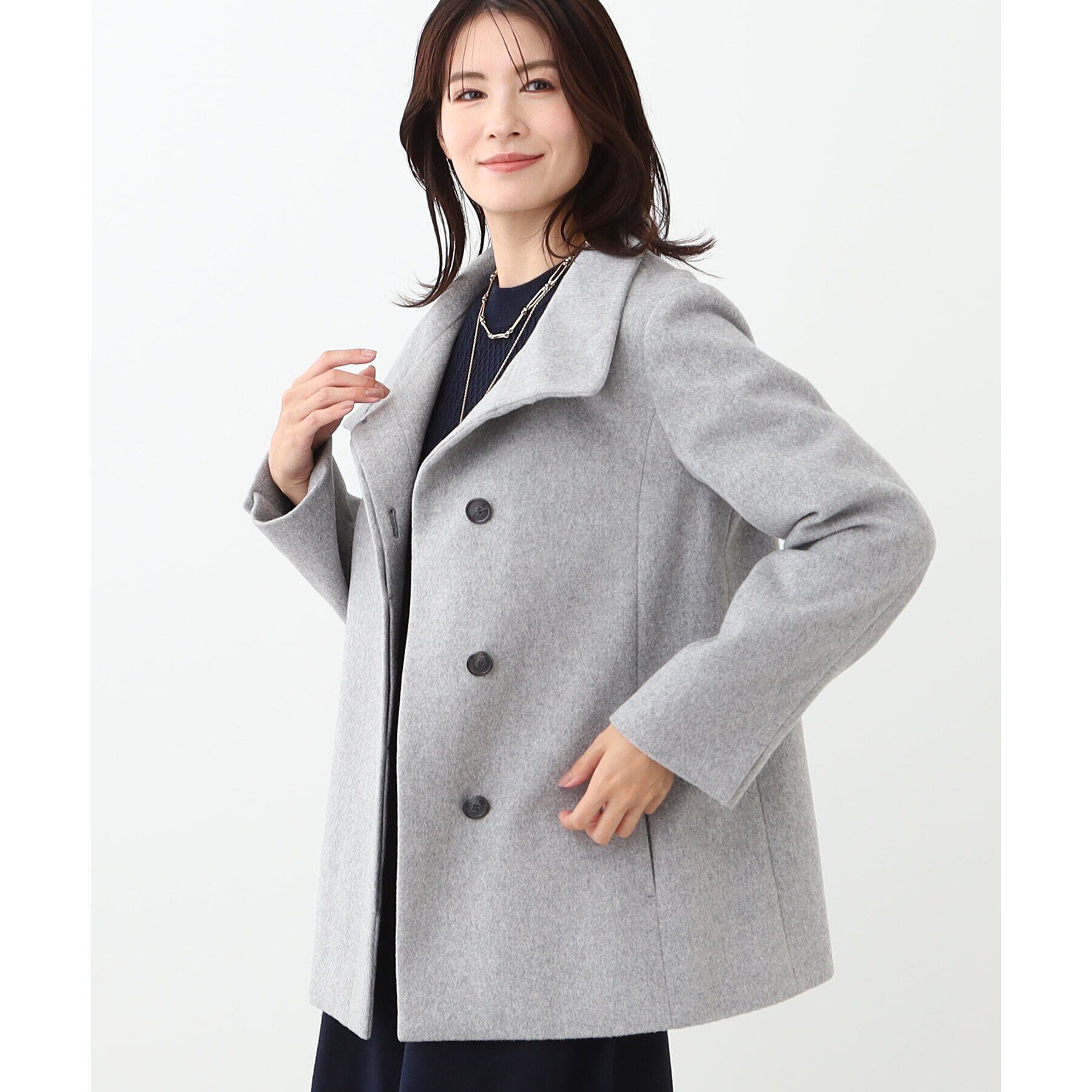 Reflect「【定番人気】スタンドカラーミドルコート」|その他|