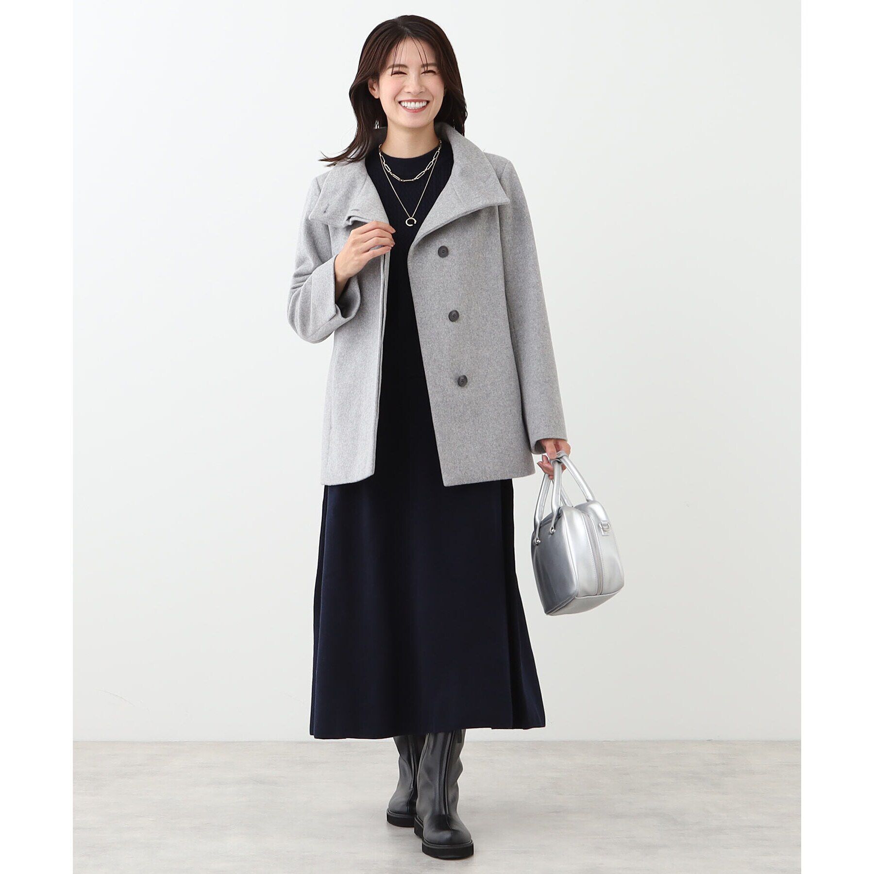 Reflect「【定番人気】スタンドカラーミドルコート」|その他|