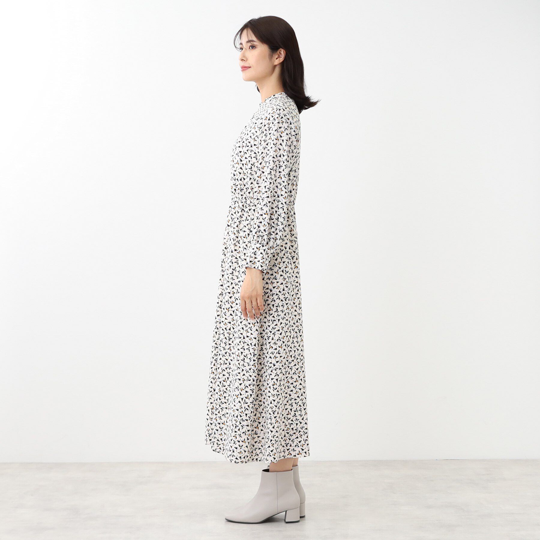 Reflect「【マシンウォッシュ可】フラワープリントワンピース」|ワンピース|