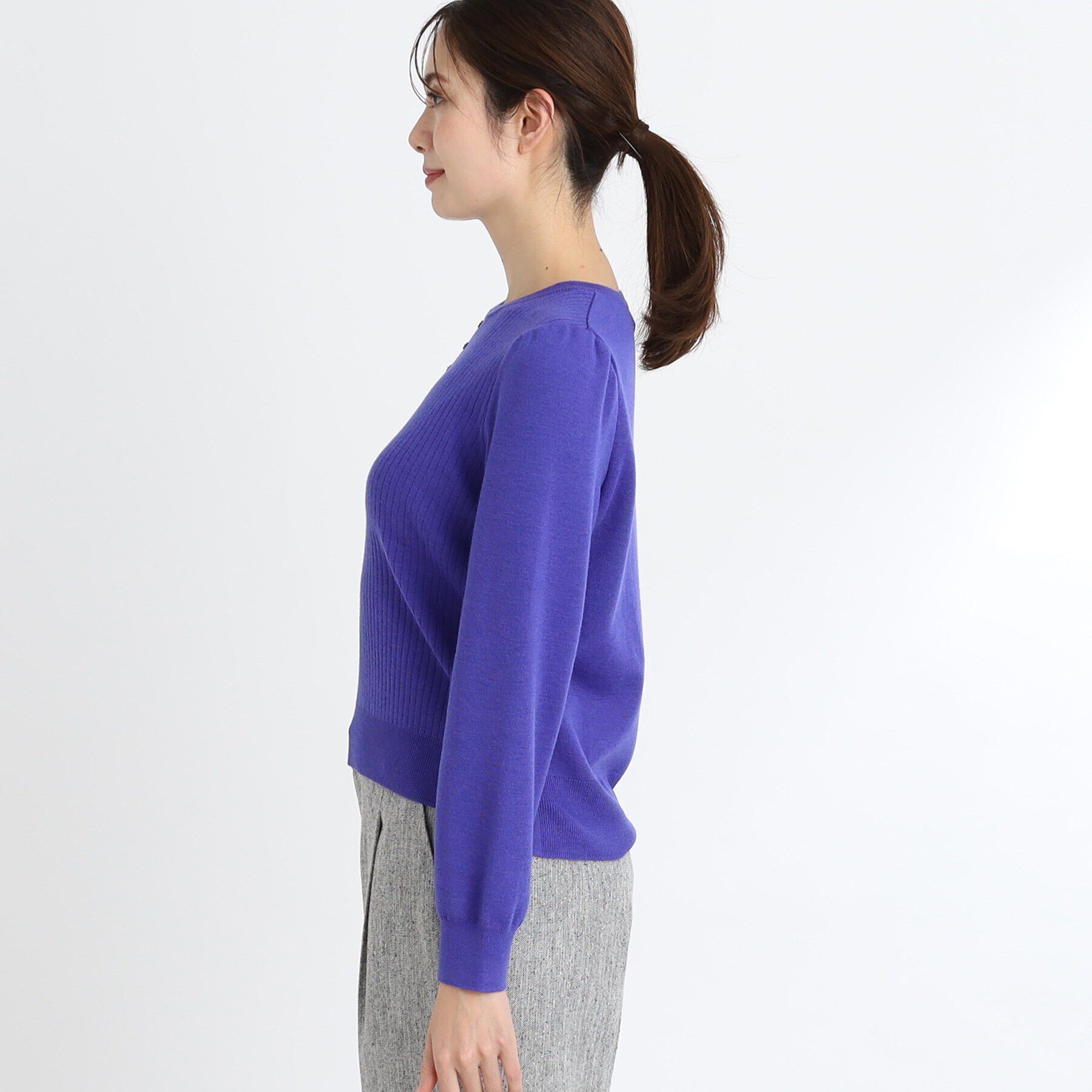 Reflect「【手洗い可／すっきり見え】ボリュームスリーブニット」|ニット・セーター|