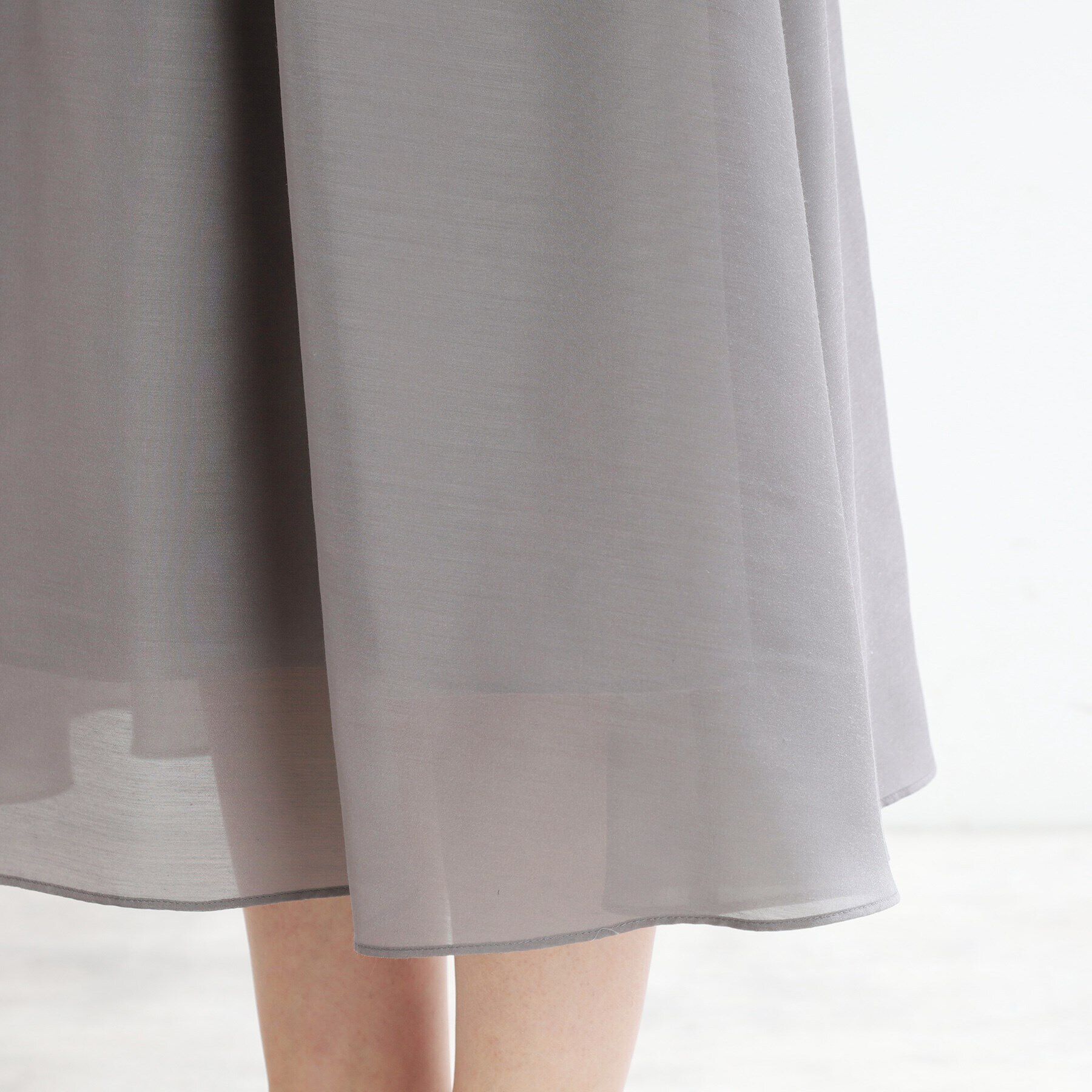 Reflect「【夏SALE／マシンウォッシュ可／春から夏まで着られる】シアーフレアスカート」|スカート|