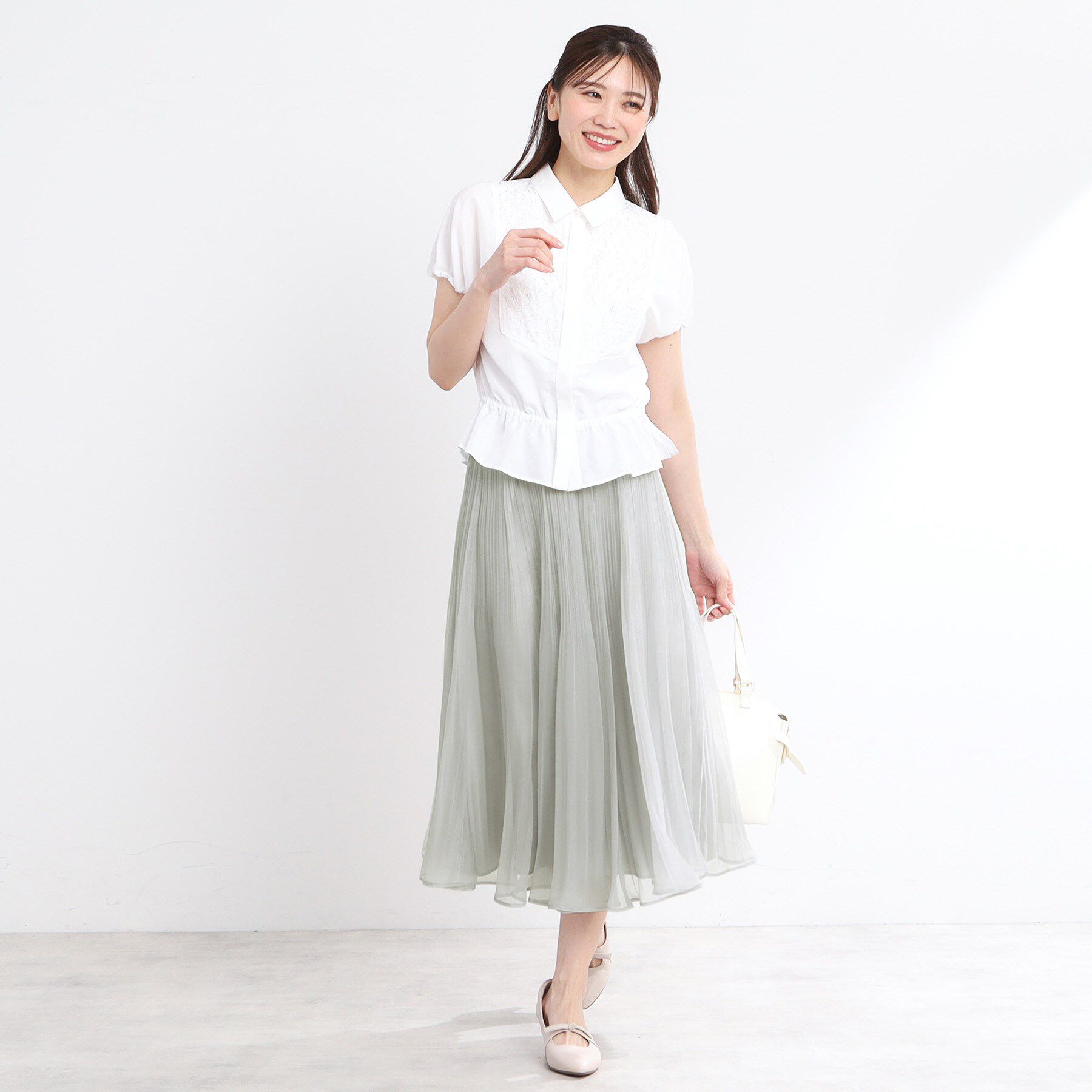 Reflect「【夏SALE／R‐QUALITY】ビーズ刺繍ブラウス」|シャツ・ブラウス|