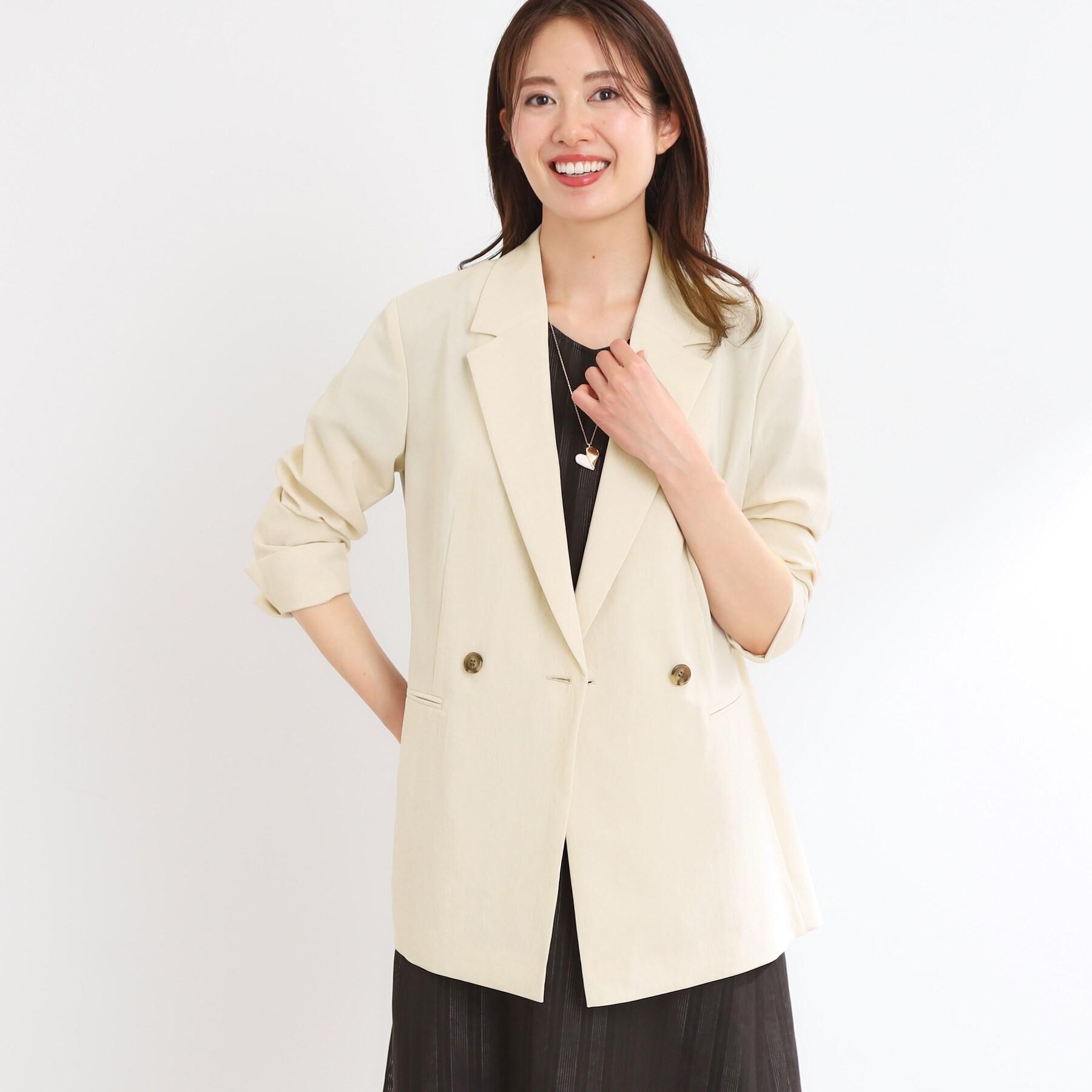 Reflect「【マシンウォッシュ可／セットアップ可／通勤におすすめ】ドライタッチダブルジャケット」|テーラードジャケット|