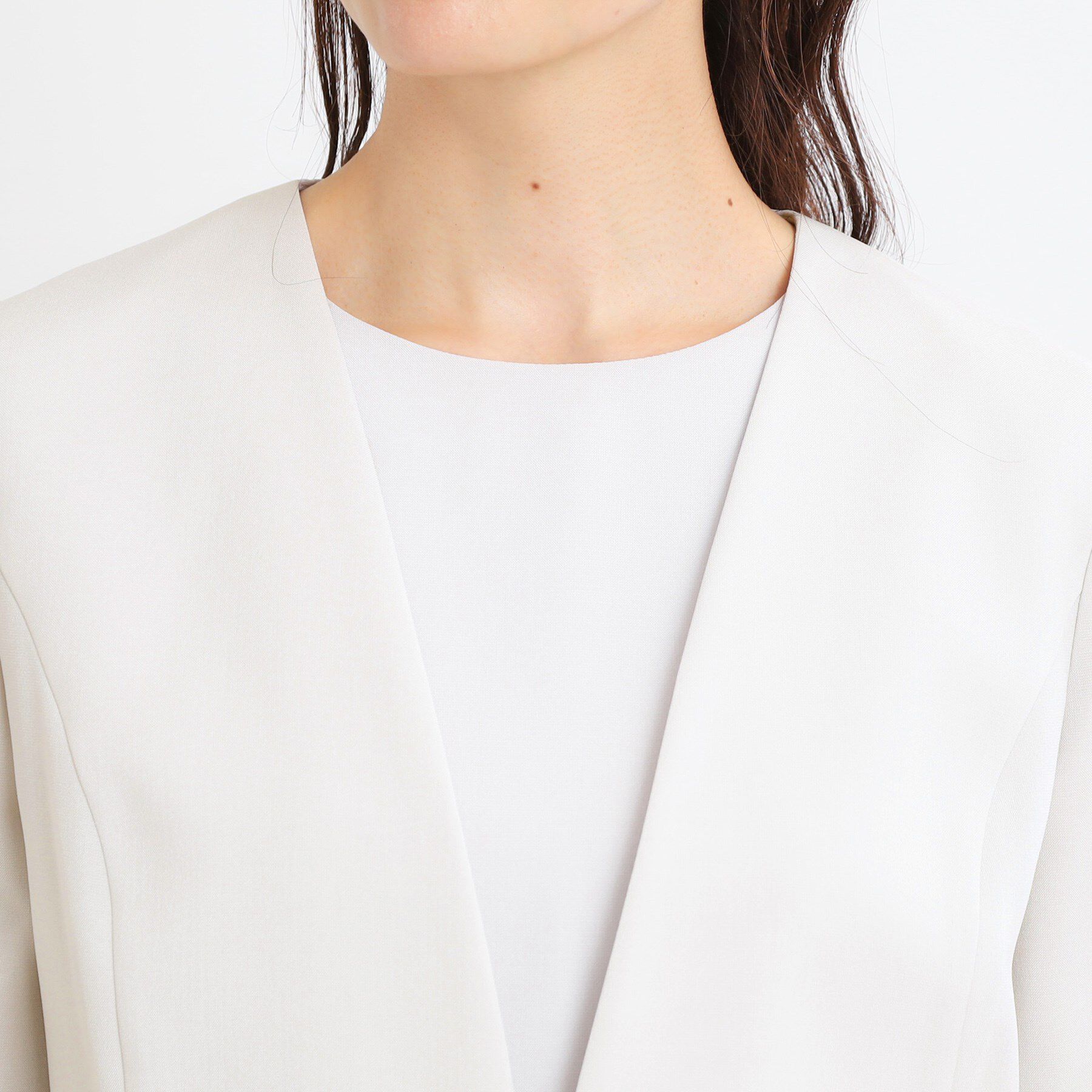 Reflect「【接触冷感／洗える／吸水速乾／夏のオケージョンに／セットアップ可】ノーカラージャケット」|ノーカラージャケット|