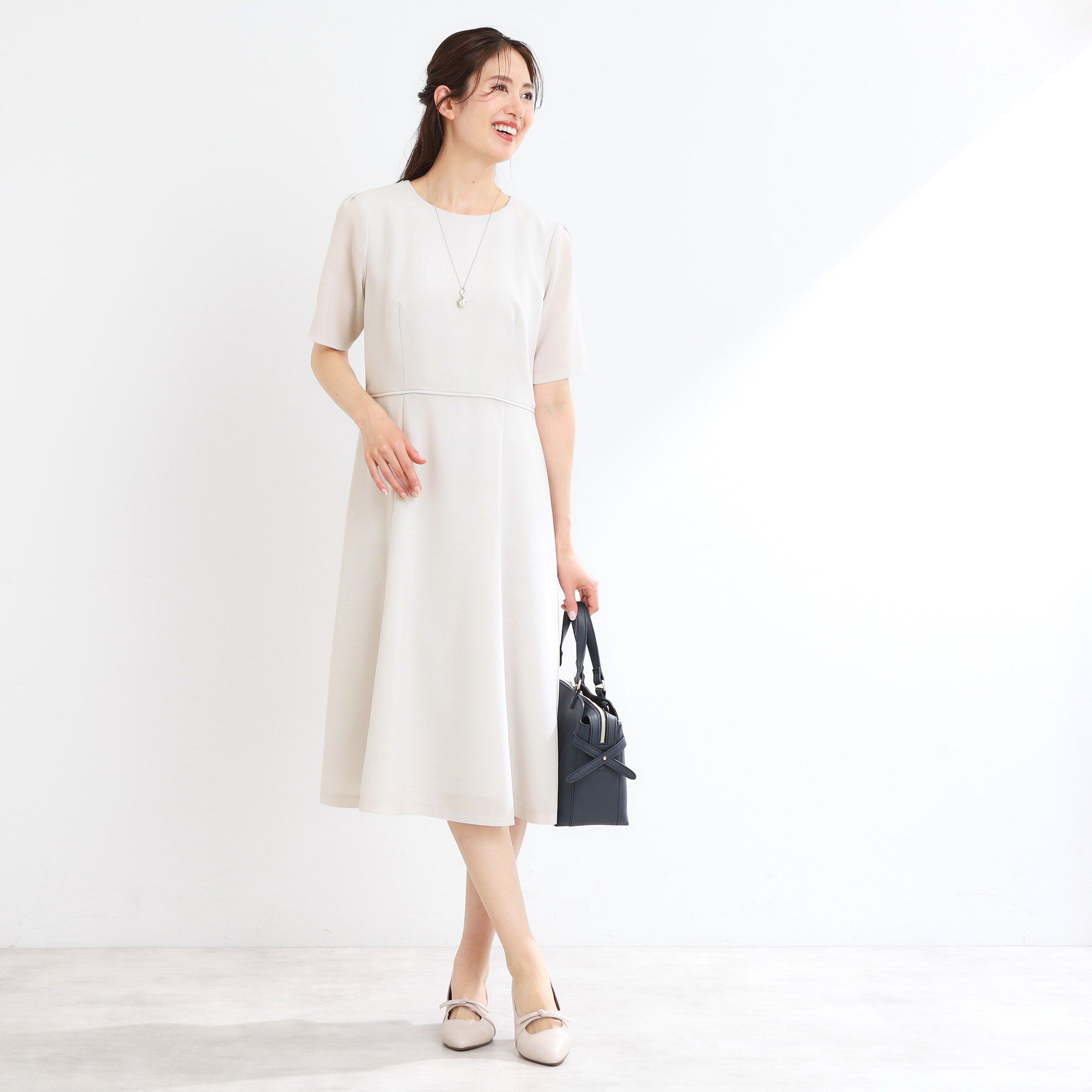 Reflect「【洗える／オケージョンに／セットアップ可】ベーシックワンピース」|ワンピース|