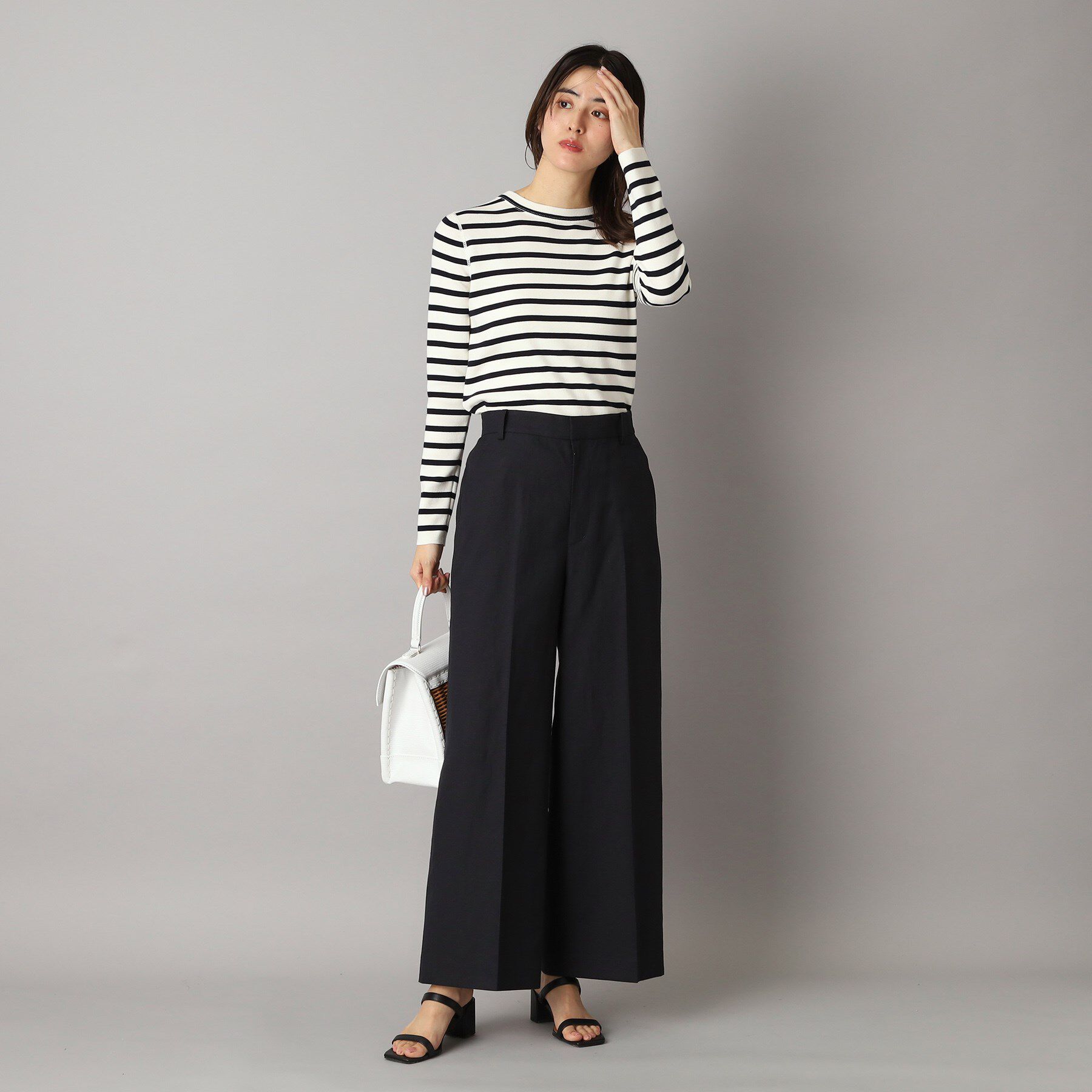 DRESSTERIOR「【美シルエット／洗える】リネンブレンドワイドパンツ」|その他|