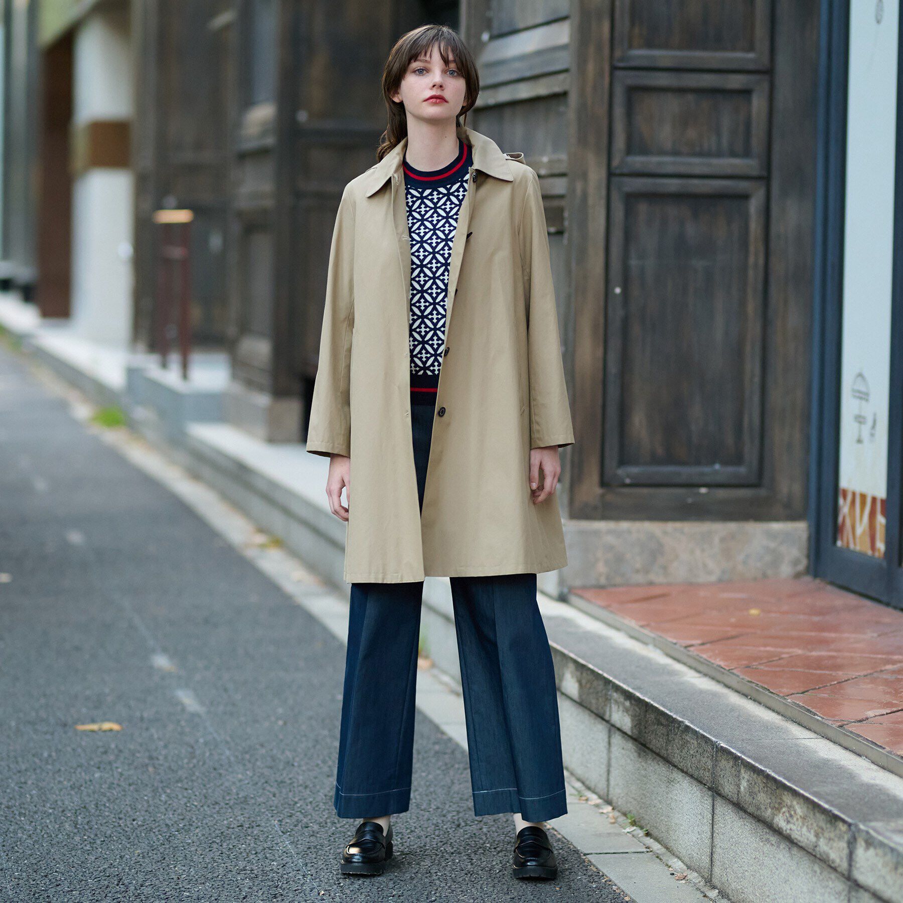 DRESSTERIOR「レインフードコート」|レインコート|