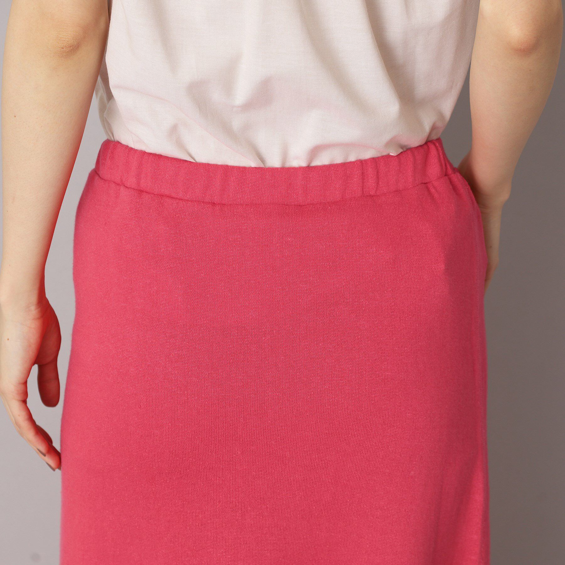 DRESSTERIOR「【洗える/ウエストゴム/セットアップ可】リネン裏毛スカート」|スカート|