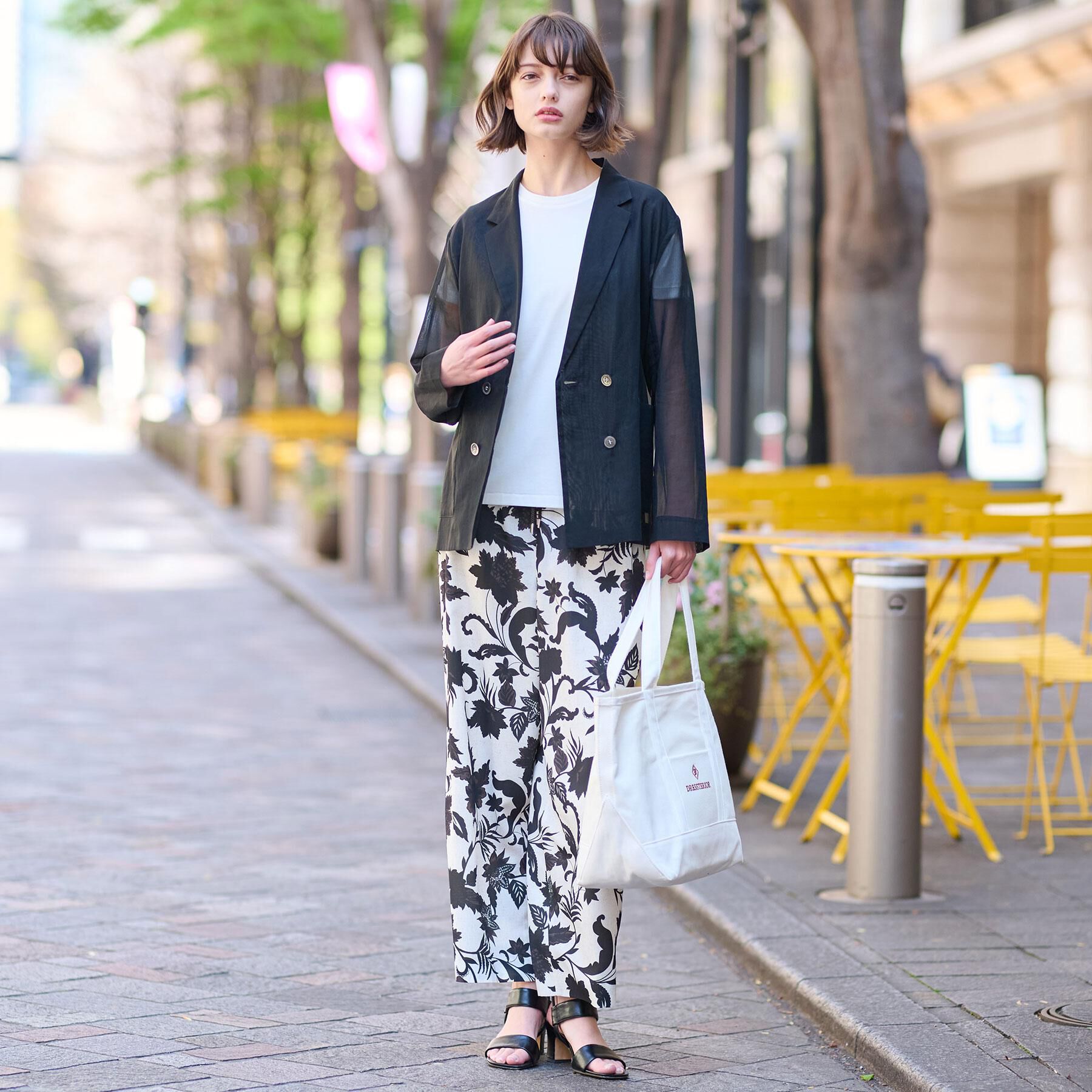 DRESSTERIOR「【清涼感/洗える】エアリーシアーダブルジャケット」|テーラードジャケット|