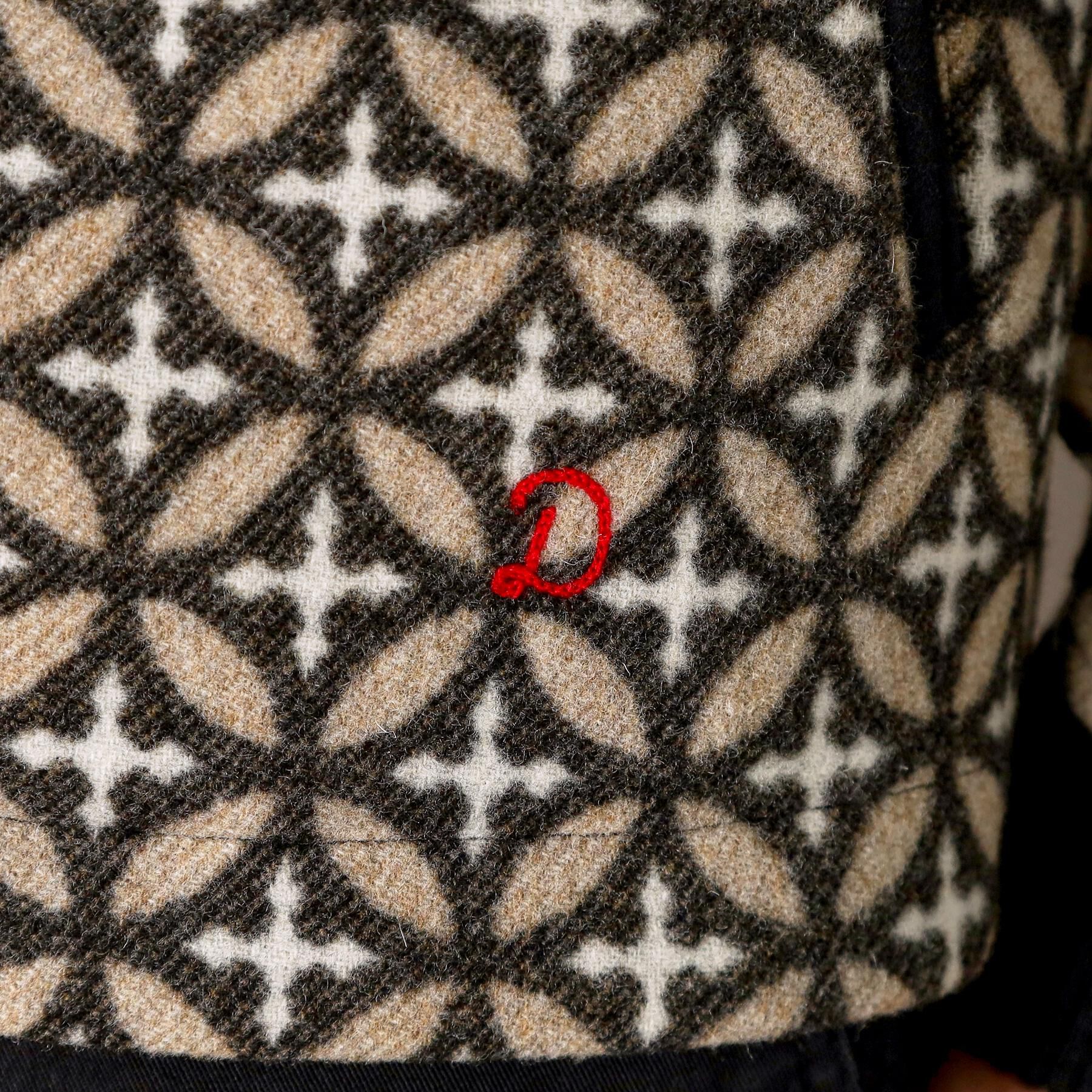 DRESSTERIOR「オーバーラップサークル ウールジャカードパーカー」|ブルゾン・スタジャン|