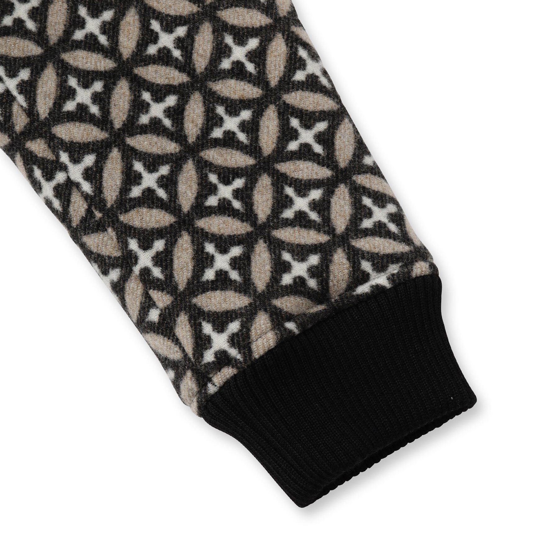 DRESSTERIOR「オーバーラップサークル ウールジャカードパーカー」|ブルゾン・スタジャン|