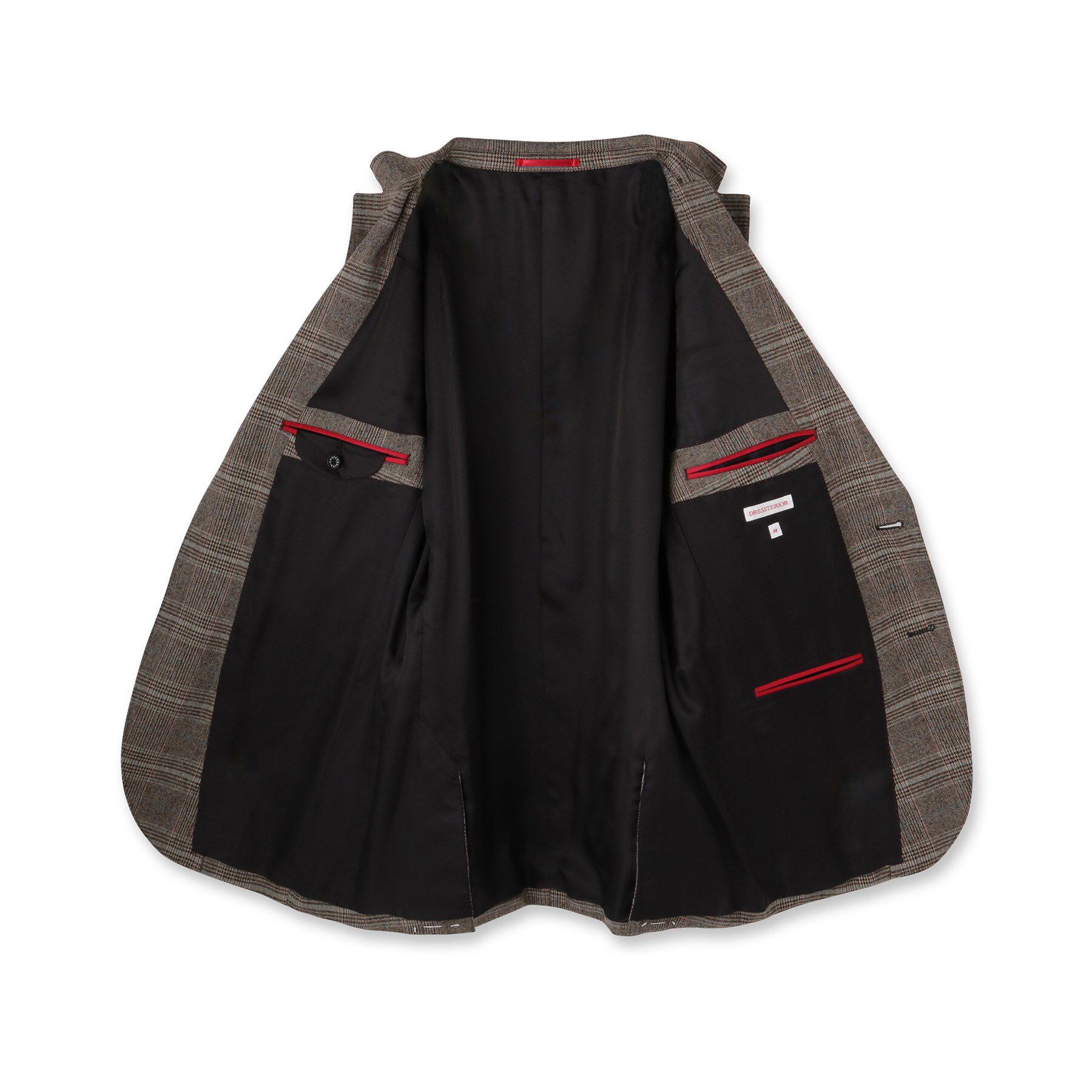 DRESSTERIOR「【セットアップ可】ヨーロピアン グレンチェックジャケット」|テーラードジャケット|