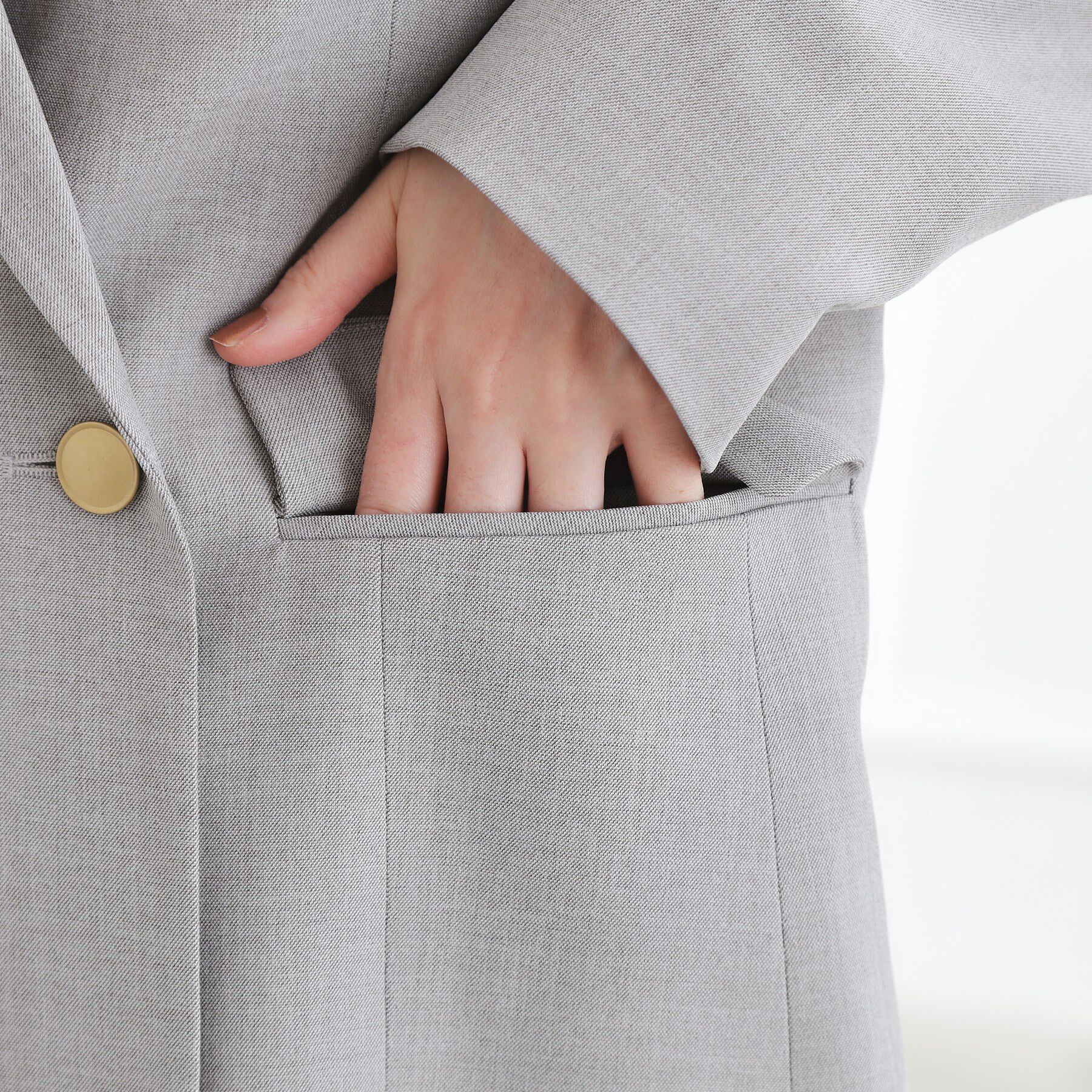 grove「【マシンウォッシュ/防シワ】ダブルテーラードジャケット【着回しカセット】」|テーラードジャケット|