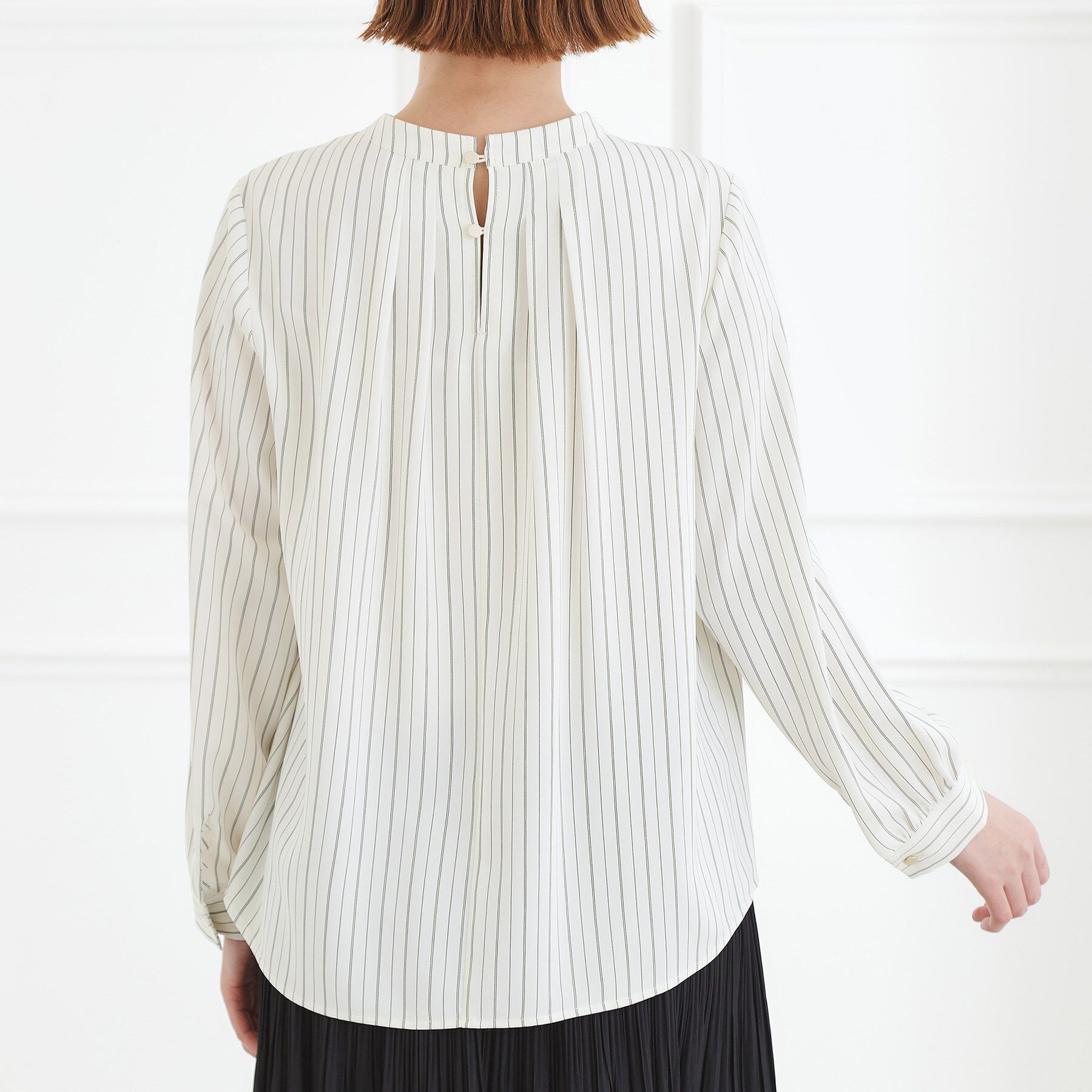 grove「【マシンウォッシュ/防シワ/UVカット】ボウタイブラウス【マルチWAY】」|シャツ・ブラウス|