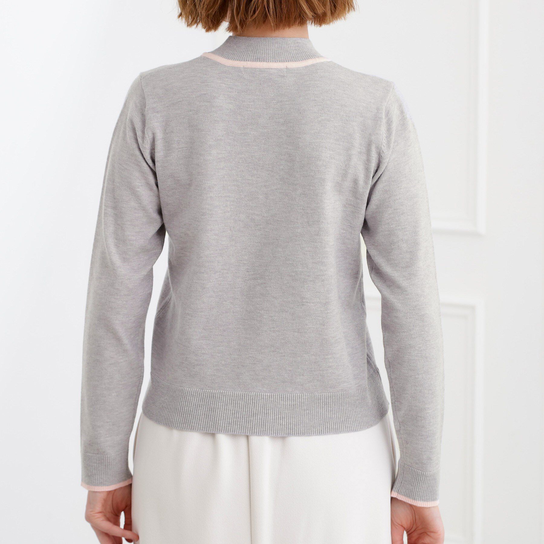 grove「バイカラーハイネックニット」|ニット・セーター|