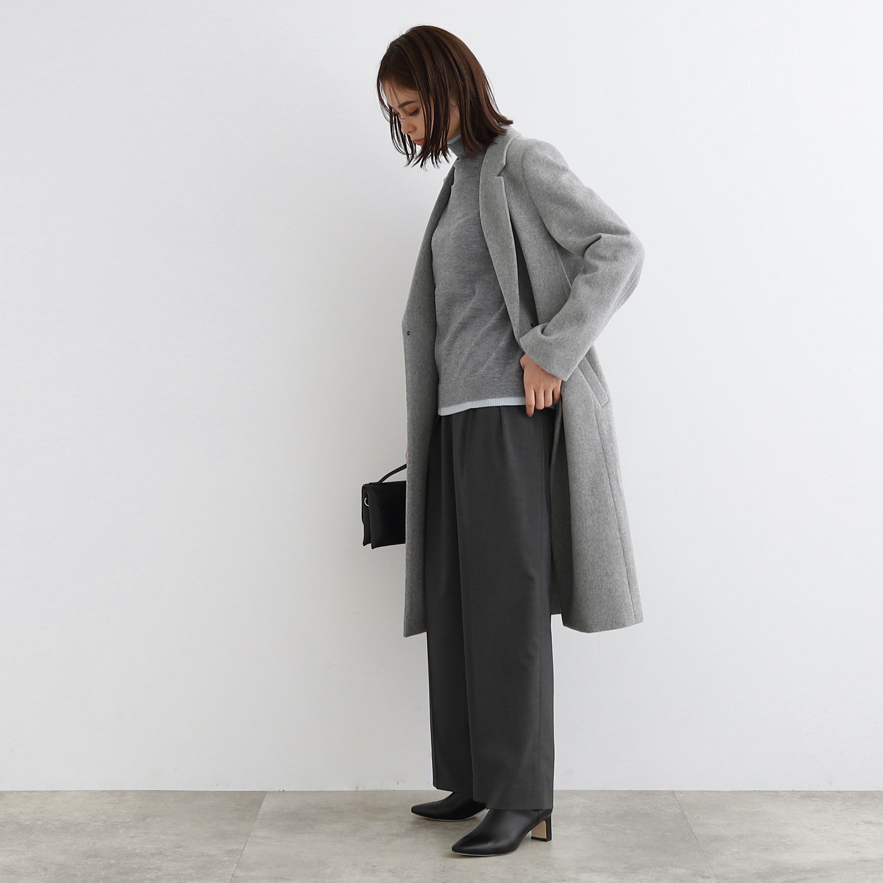 INDIVI「【定番人気！/名品コート/日本製】ウール100%チェスターコート」|チェスターコート|